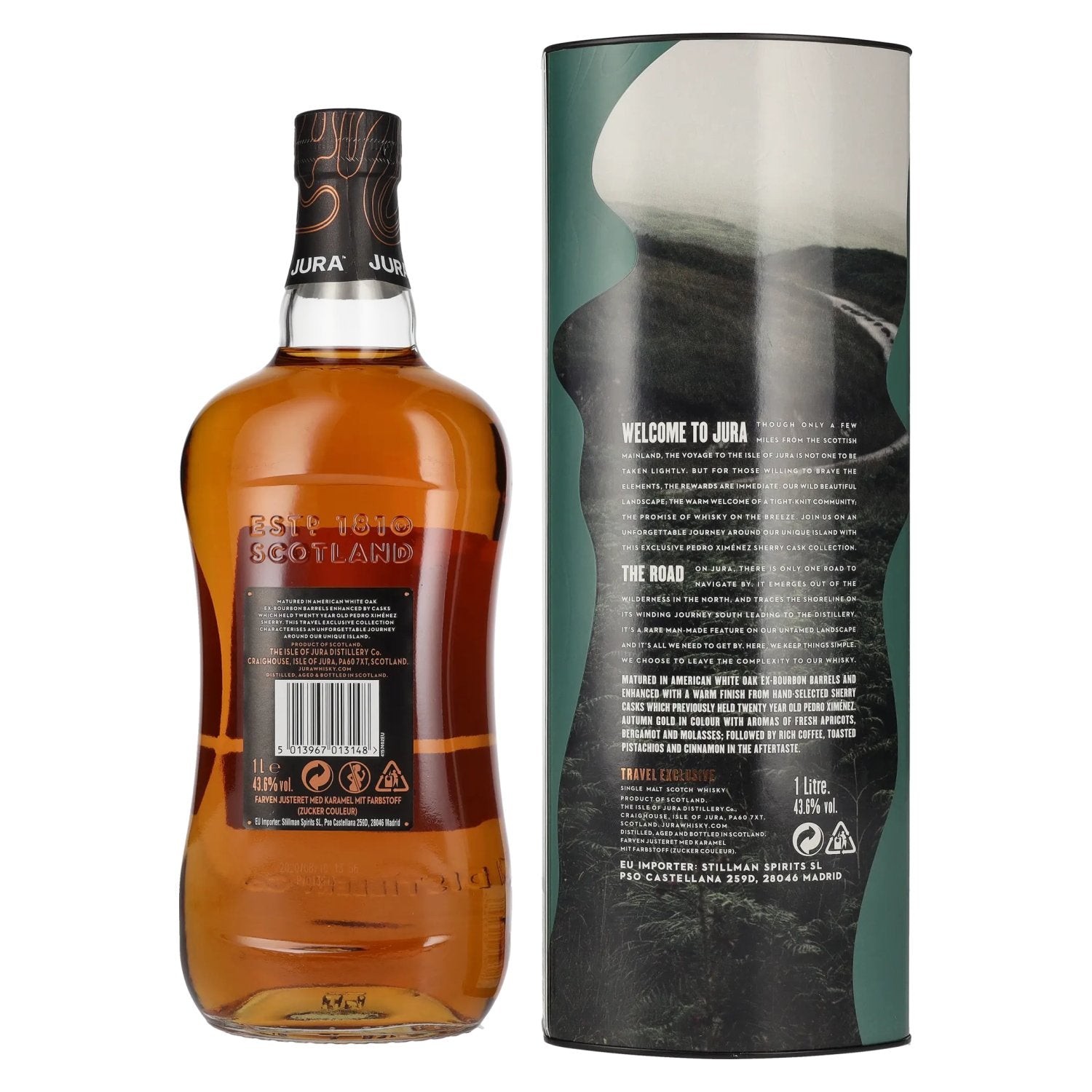 Jura THE ROAD Single Malt Scotch Whisky 43,6% Vol. 1l in Geschenkbox