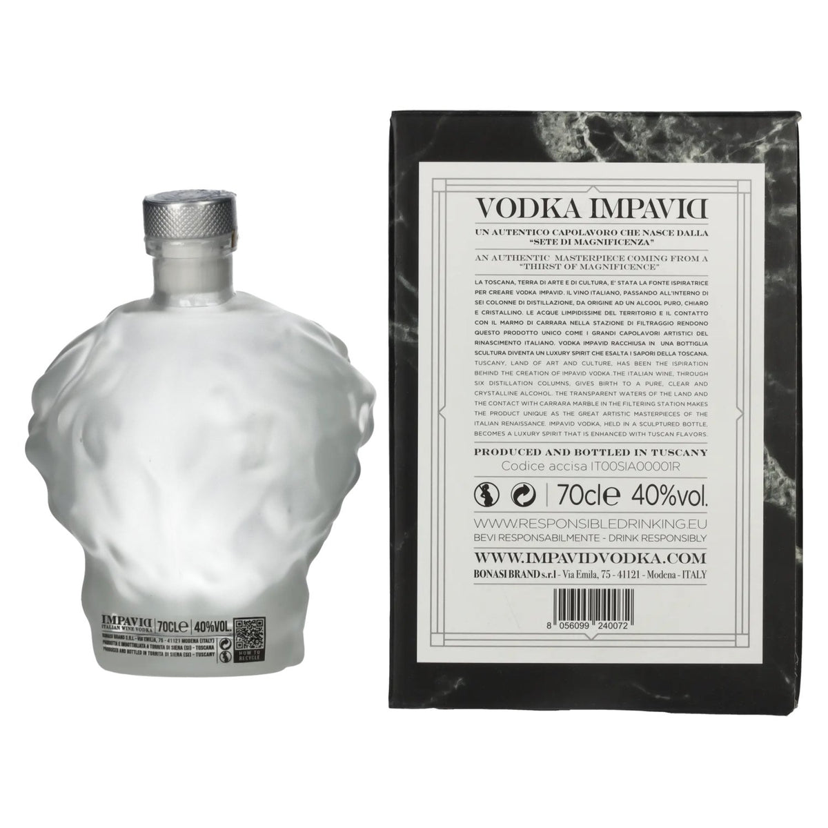 Impavid Italian Wine Vodka 40% Vol. 0,7l in Geschenkbox