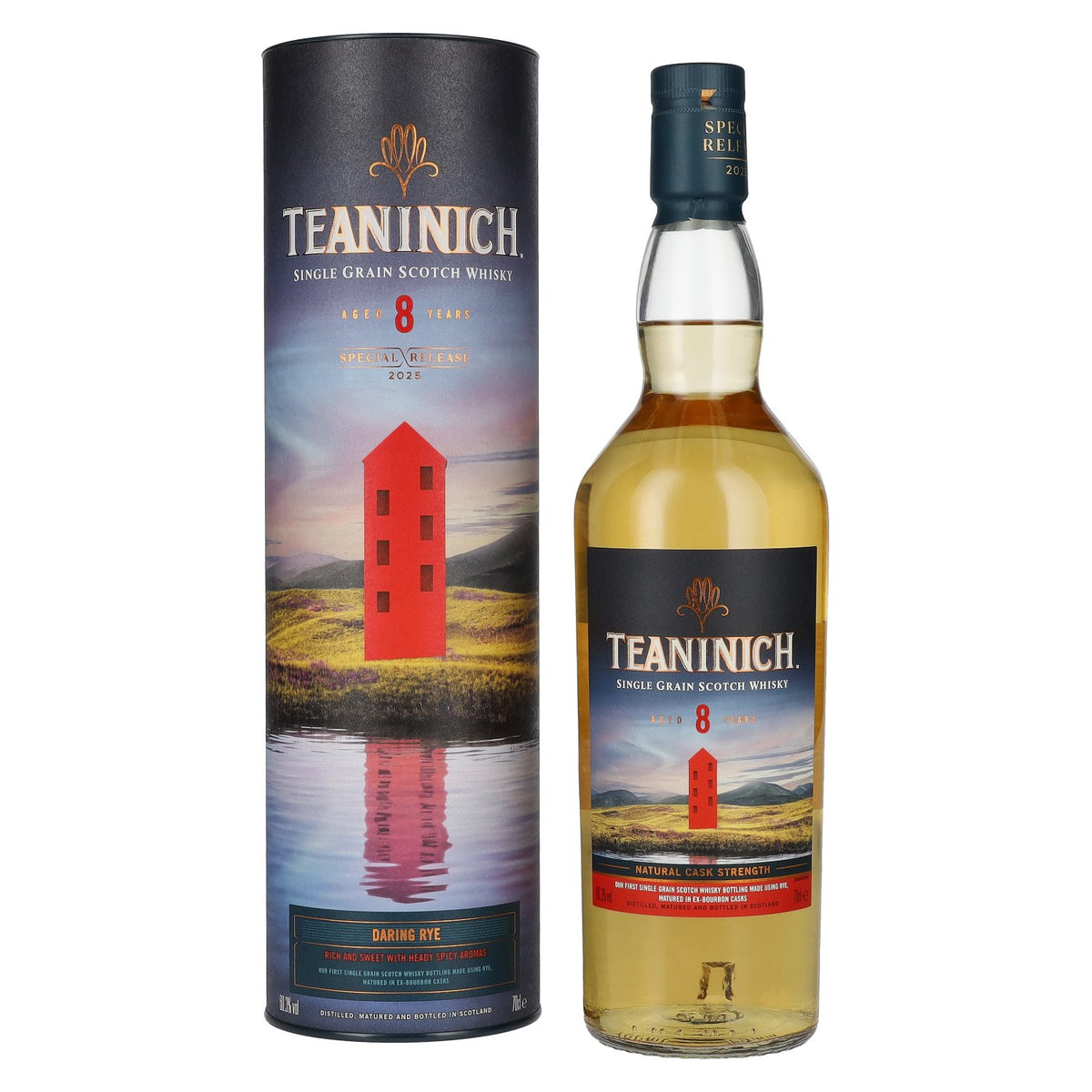 Teaninich 8 Years Old DARING RYE Single Grain Special Release 60,3% Vol. 0,7l in Geschenkbox