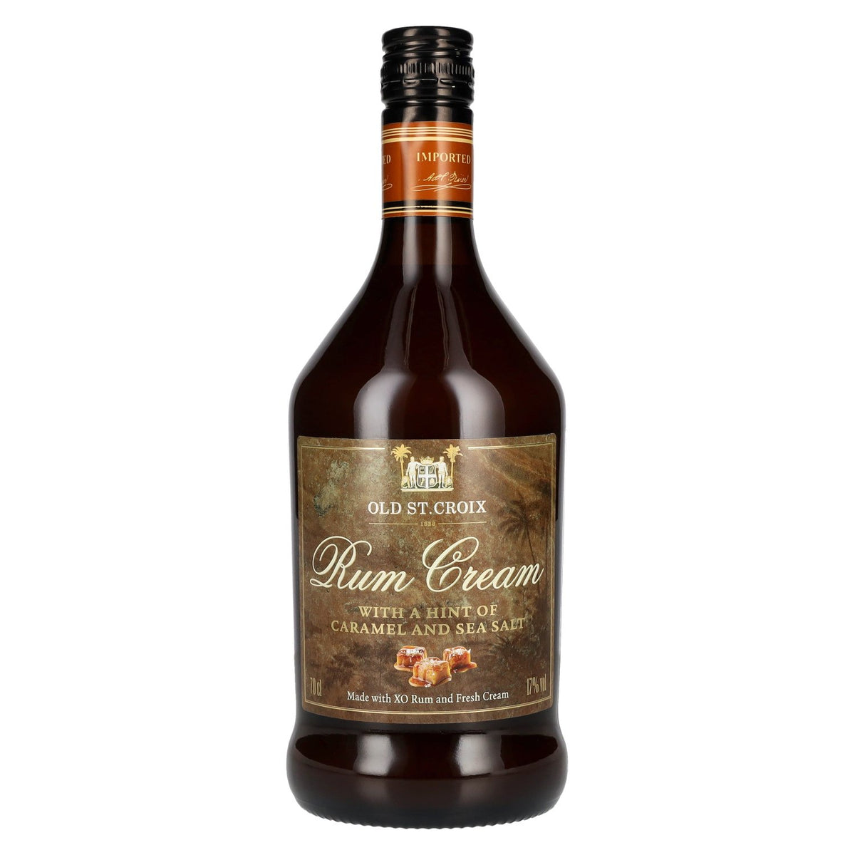 Old St. Croix A.H. Riise Caramel Cream Liqueur 17% ABV 0.7l Best before 10/2026