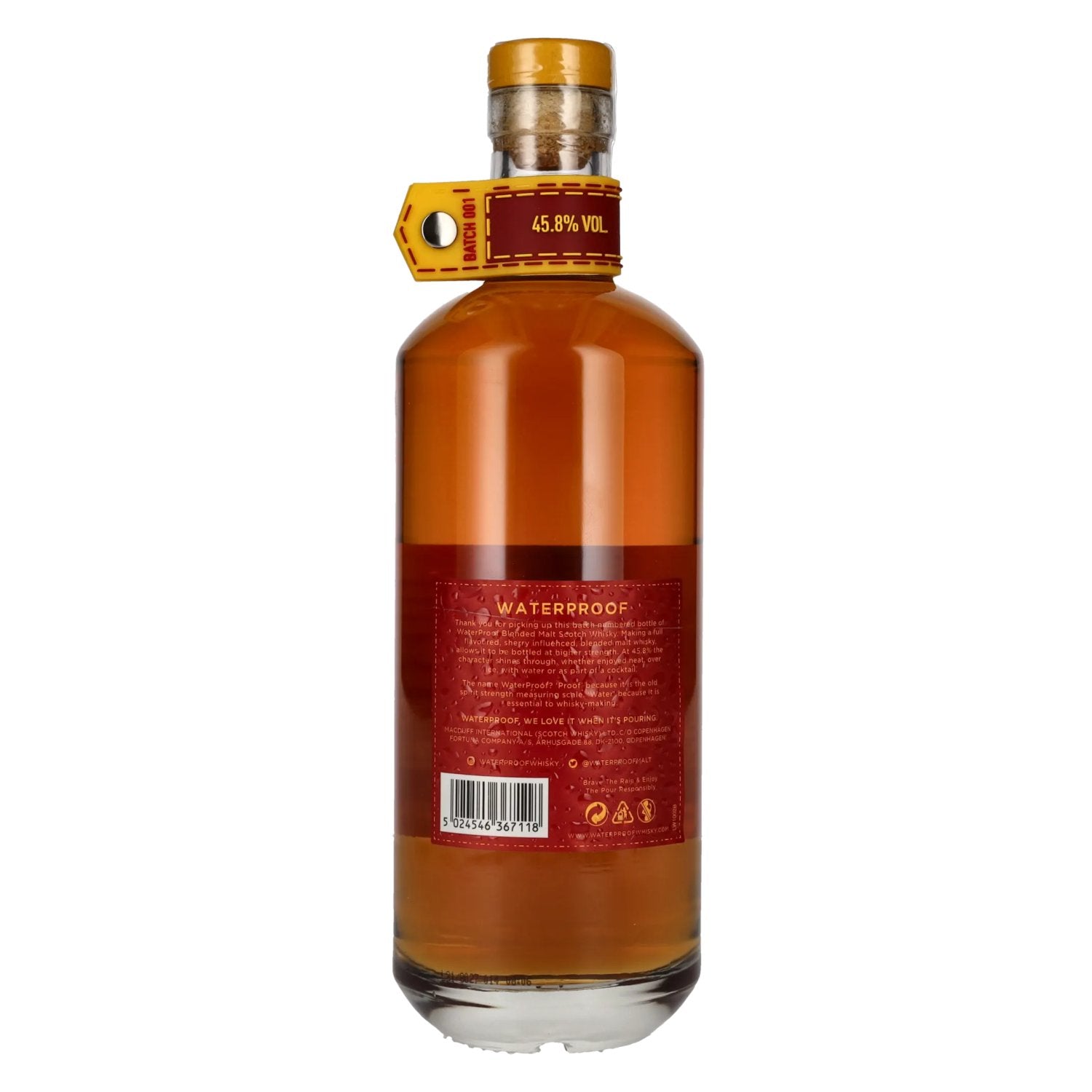 Waterproof Blended Malt Scotch Whisky 45,8% Vol. 0,7l