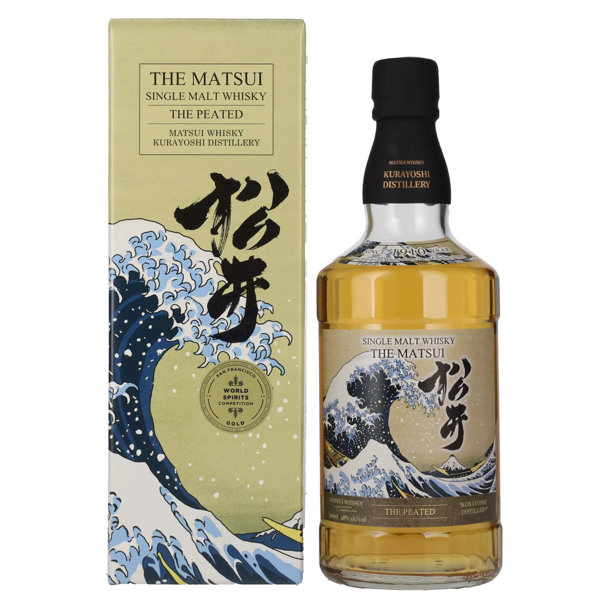 Matsui Whisky THE MATSUI Single Malt Japanese Whisky THE PEATED CASK 48% vol. 0,7l en coffret cadeau