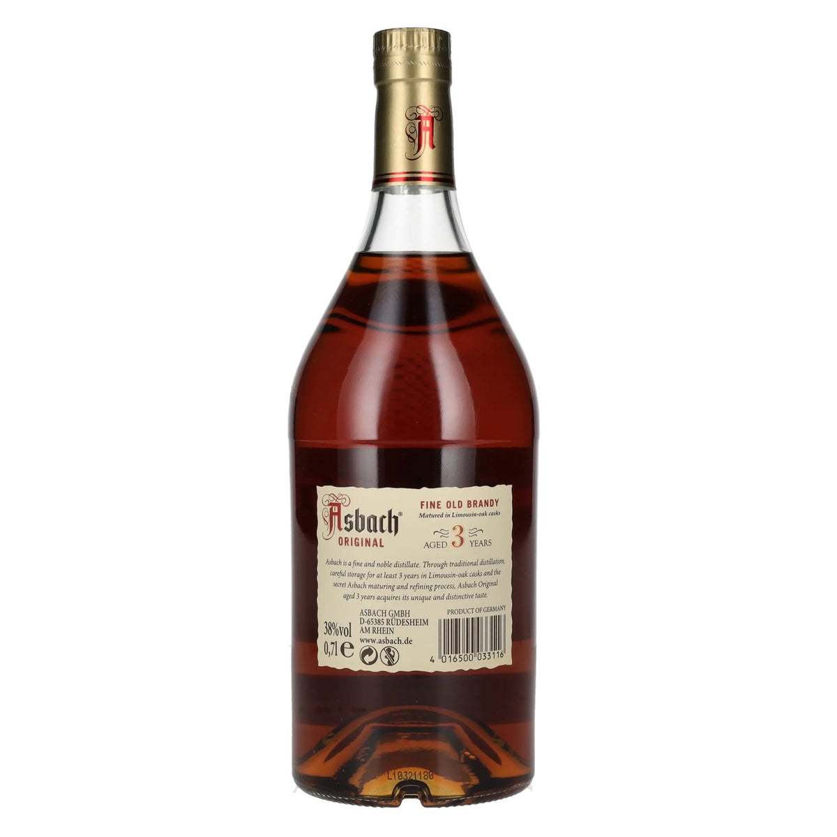 Asbach Original 3 years 38% Vol. 0,7l