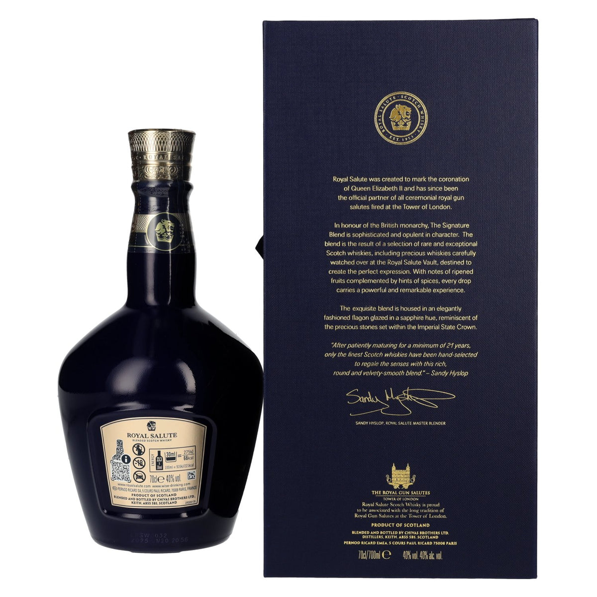 Royal Salute 21 Years Old THE SIGNATURE BLEND 40% Vol. 0,7l in gift box