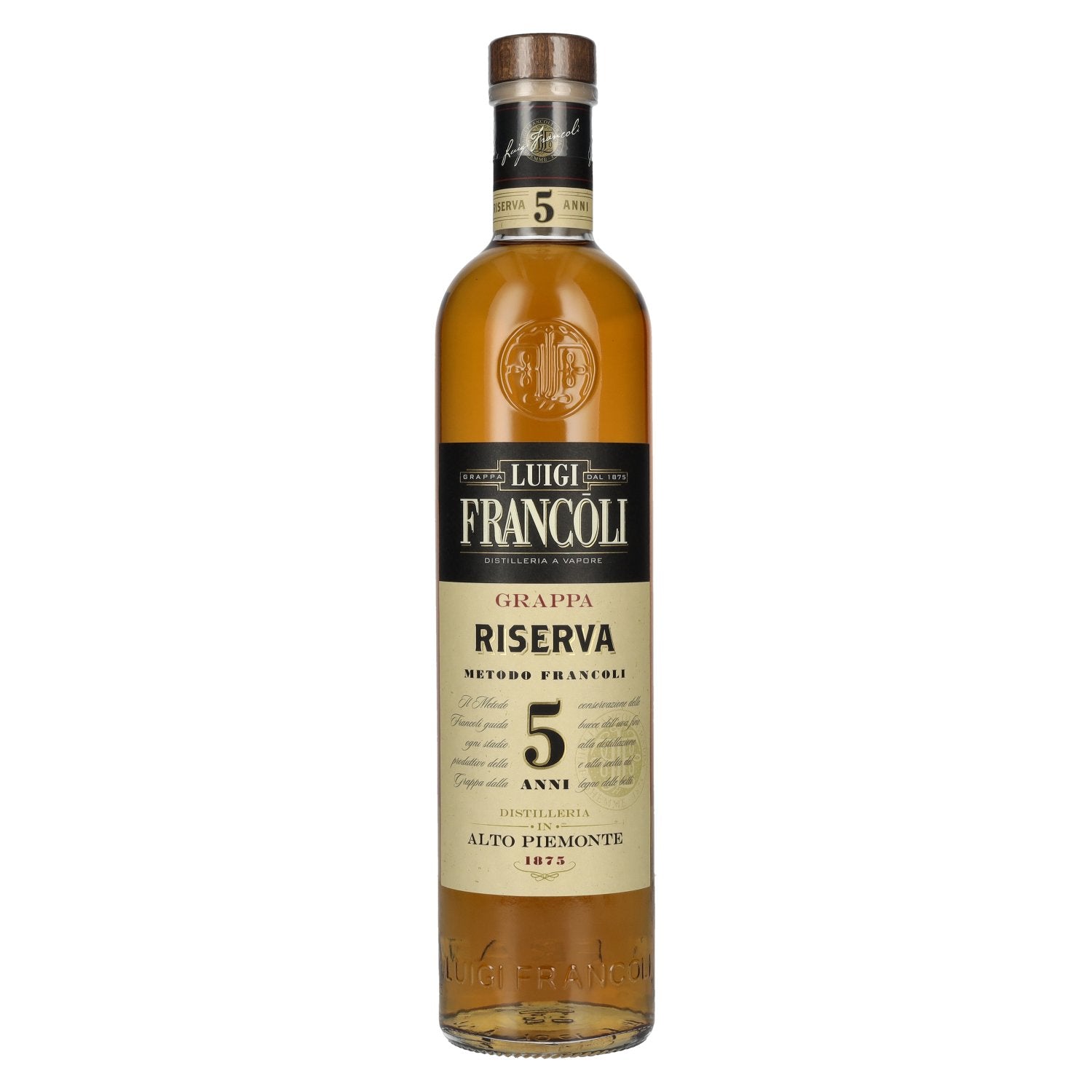 Luigi Francoli Grappa del Piemonte Riserva 5 Anni 41,5% Vol. 0,7l