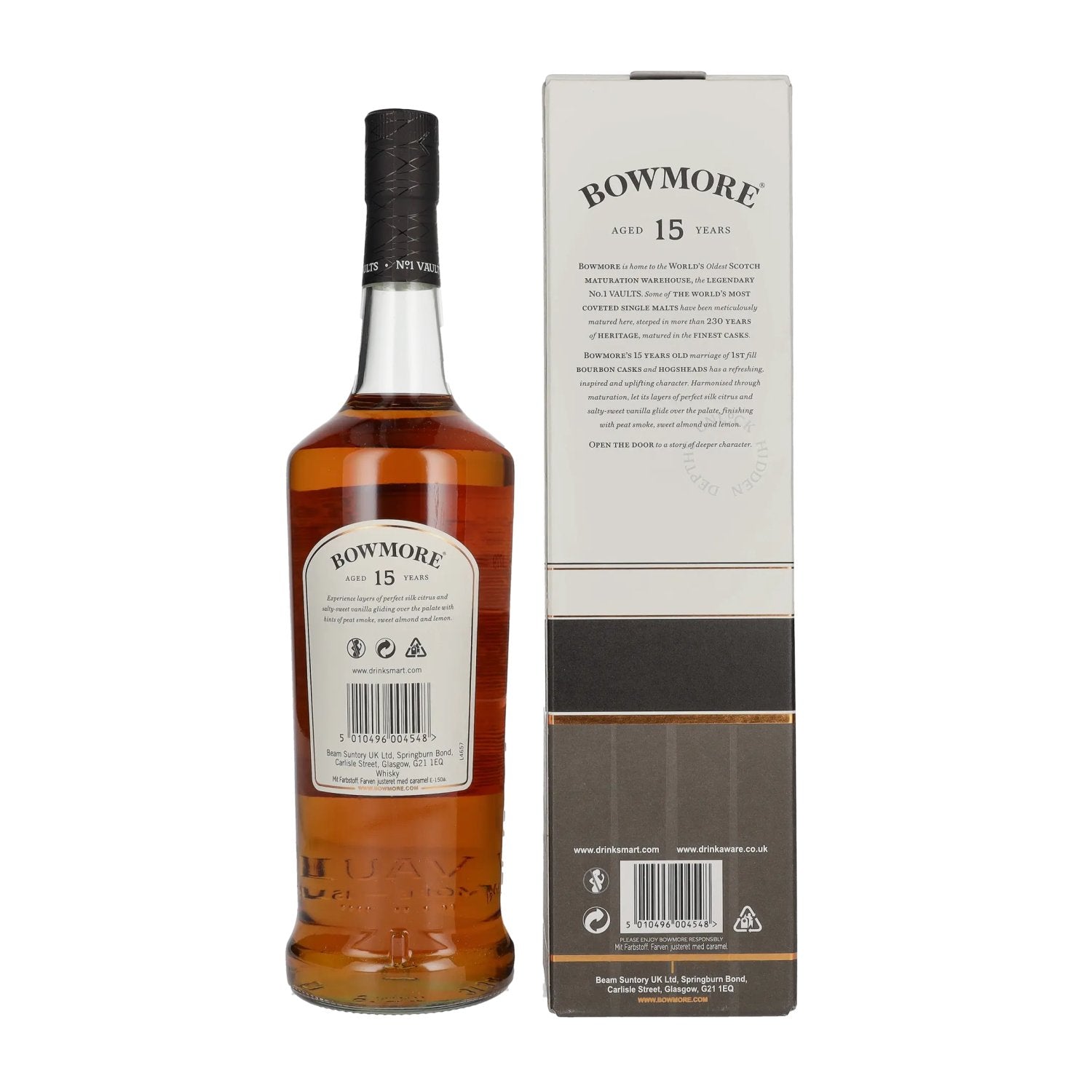 Bowmore 15 Years Old GOLDEN &amp; ELEGANT Travel Exclusive 43% Vol. 1l in gift box