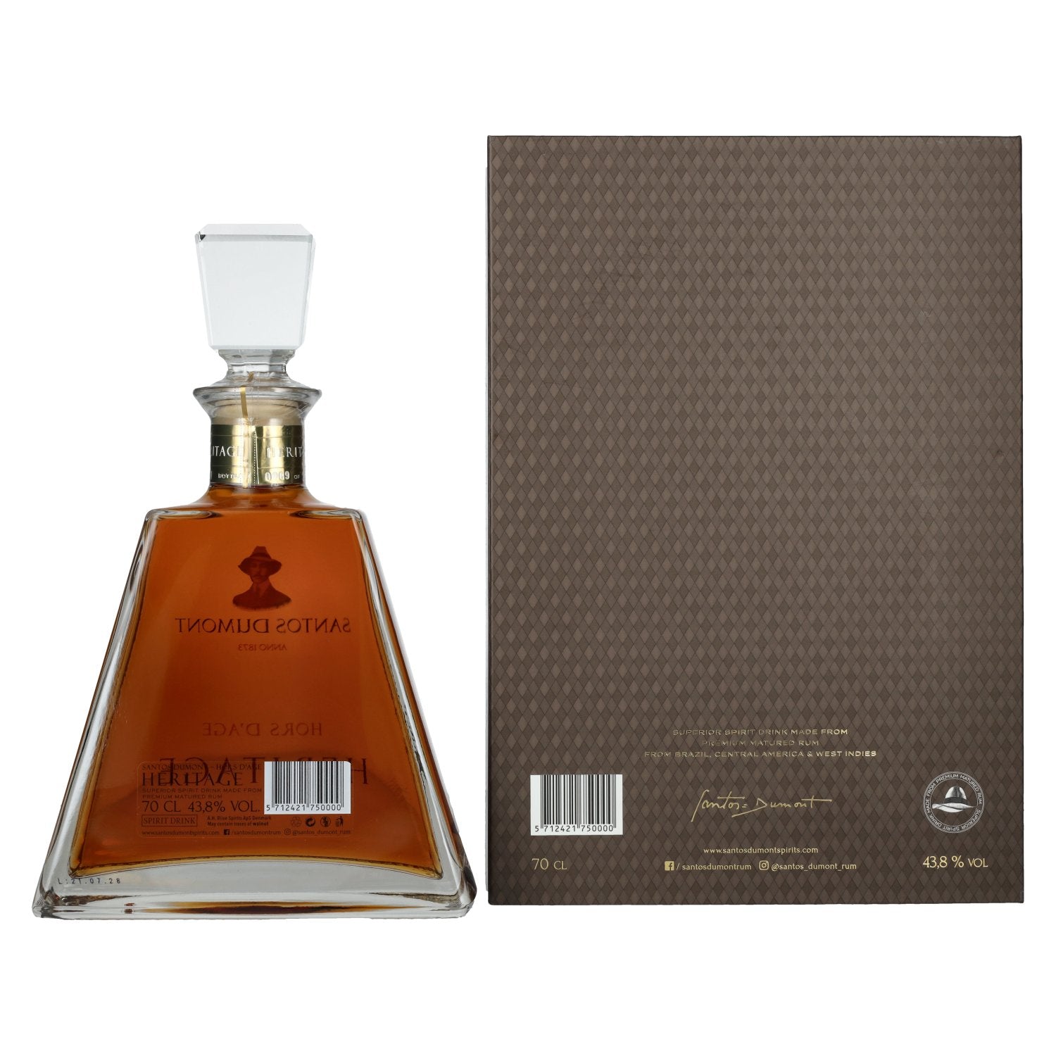 Santos Dumont HERITAGE Batch 04 Limited Edition 43,8% vol. 0,7l en boîte cadeau