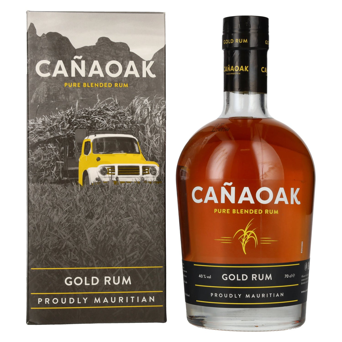 Rhum Cañaoak Pure Blended Gold 40 % vol., 0,7 l, dans un coffret cadeau