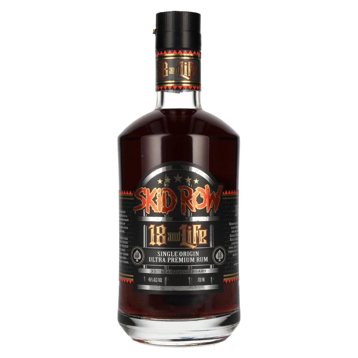 Skid Row 18 and Life 35th Anniversary Ultra Premium Rum 45% Vol. 0,7l