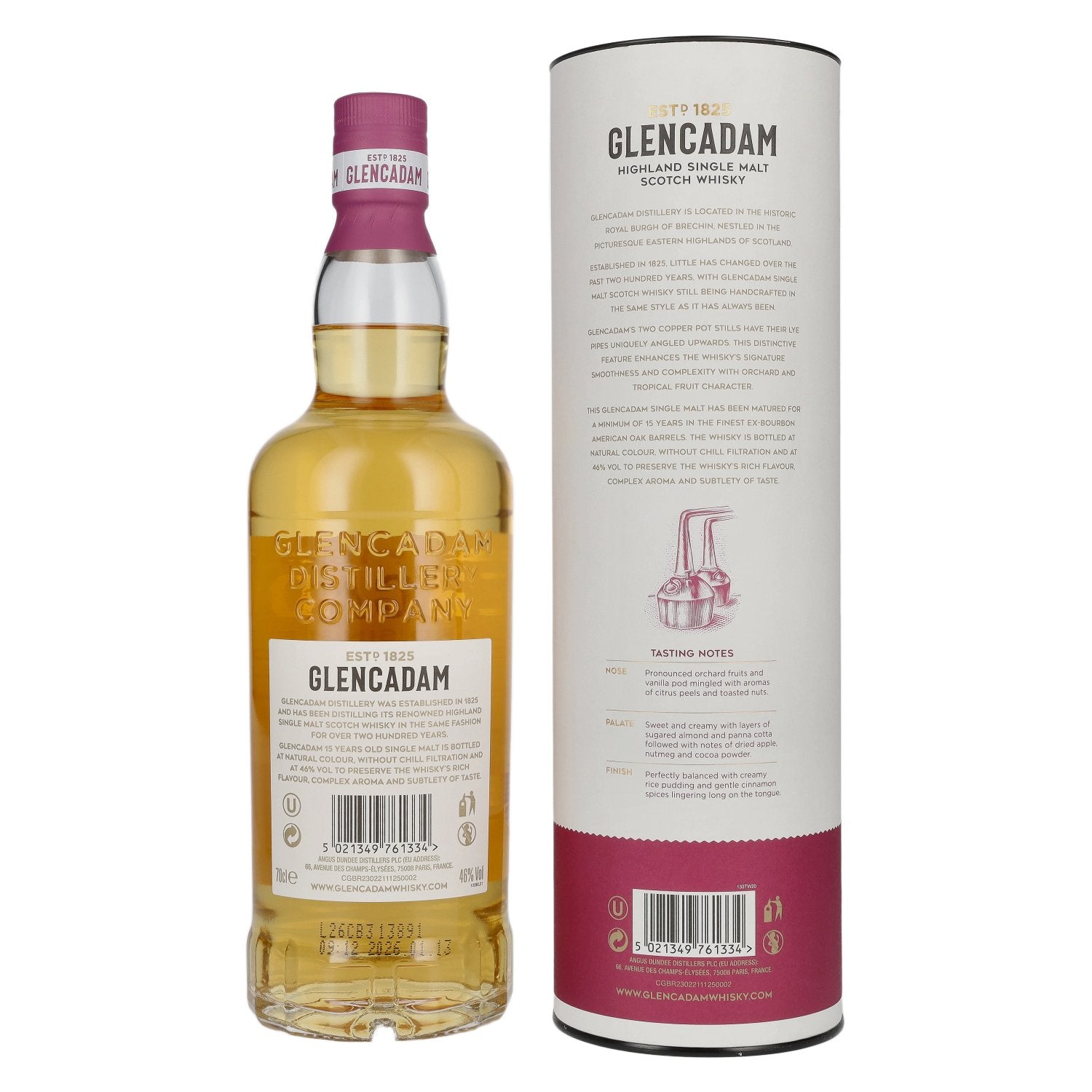 Glencadam 15 Years Old Highland Single Malt Scotch Whisky 46% Vol. 0,7l in gift box