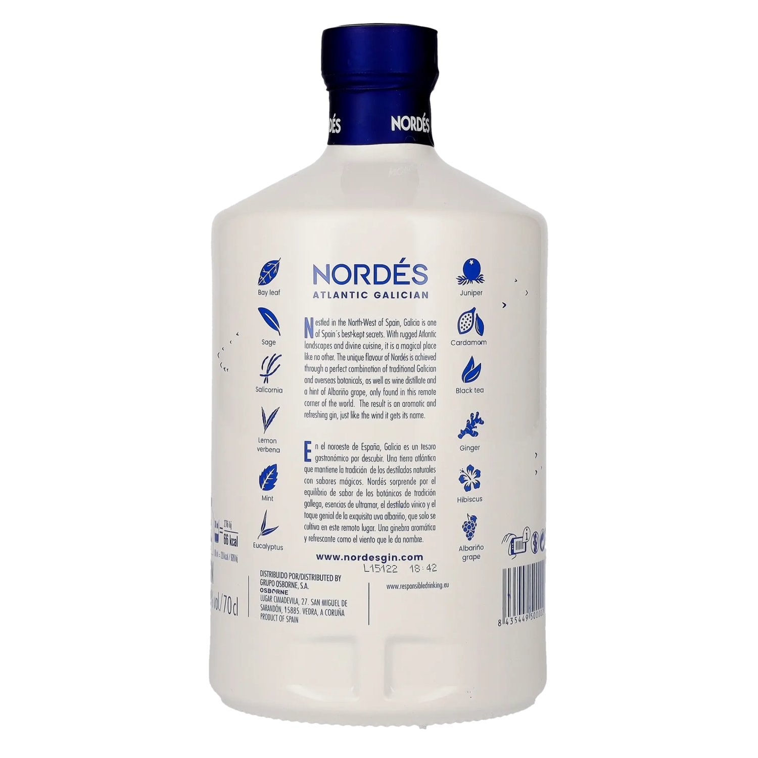 Nordes Atlantic Galician Gin 40% Vol. 0,7l