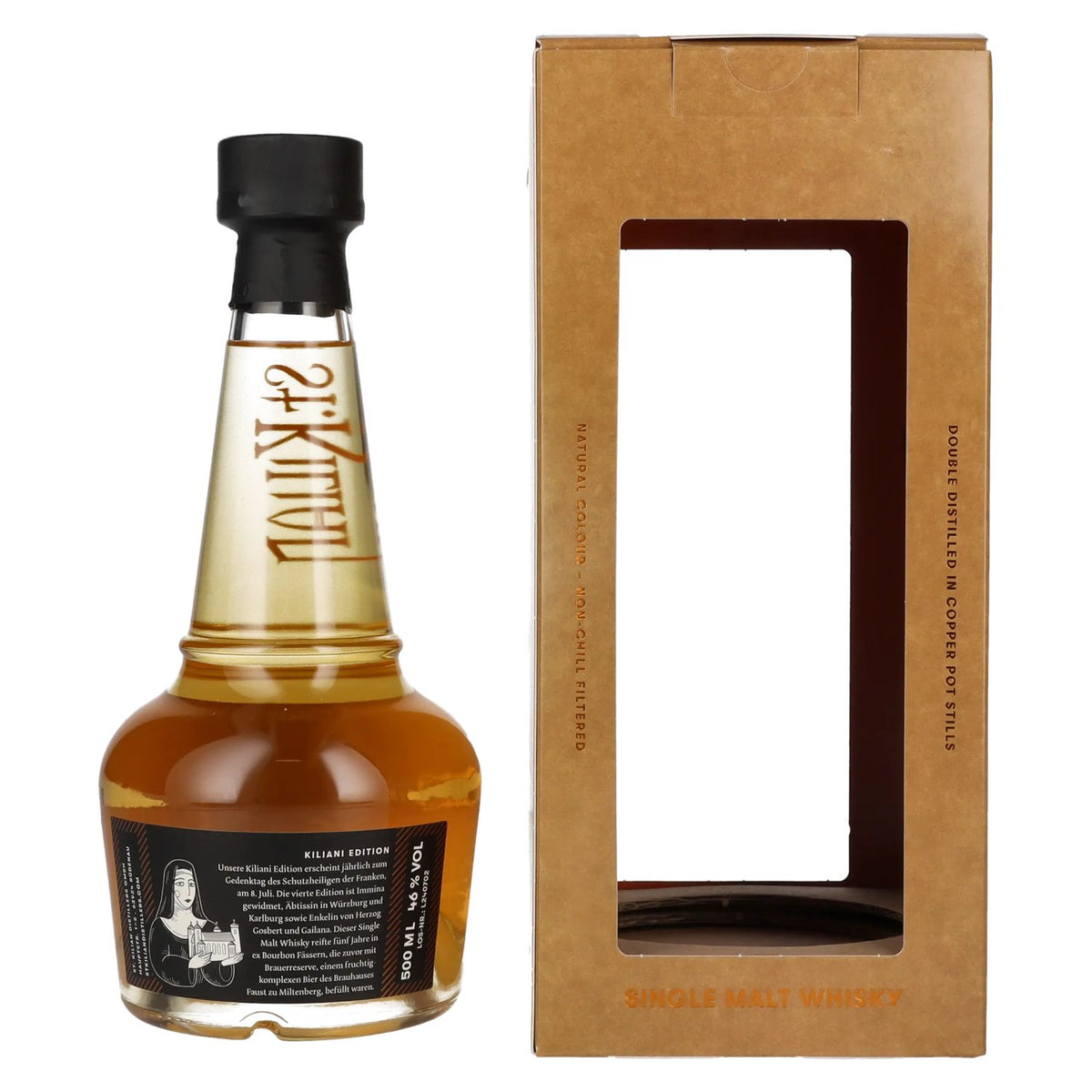 St. Kilian Kiliani Edition IMMINA Single Malt Whisky 46% Vol. 0,5l in gift box