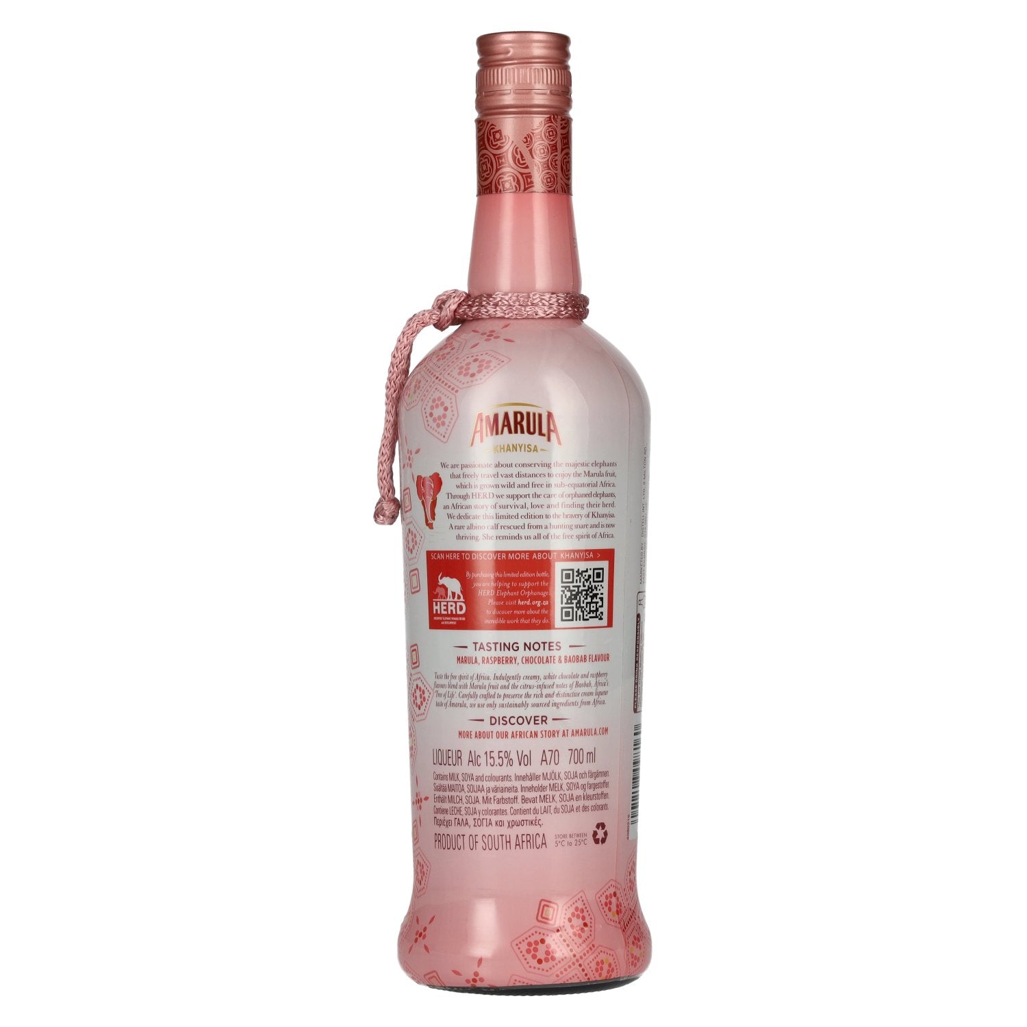 Amarula Cream Raspberry, Chocolate &amp; African Baobab Flavour 15.5% ABV 0.7l