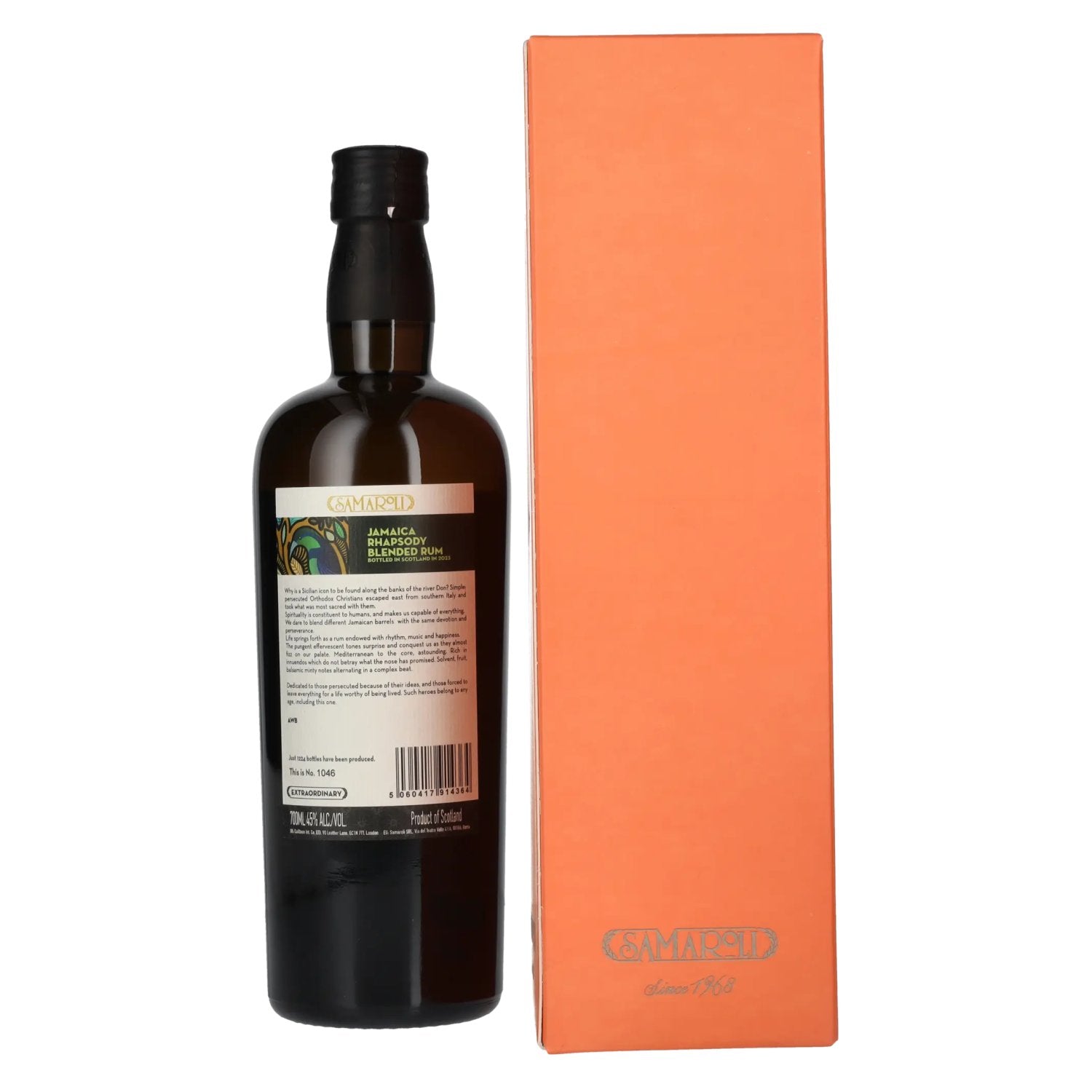 Samaroli Jamaica Rhapsody Blended Rum 2023 45% Vol. 0,7l in gift box