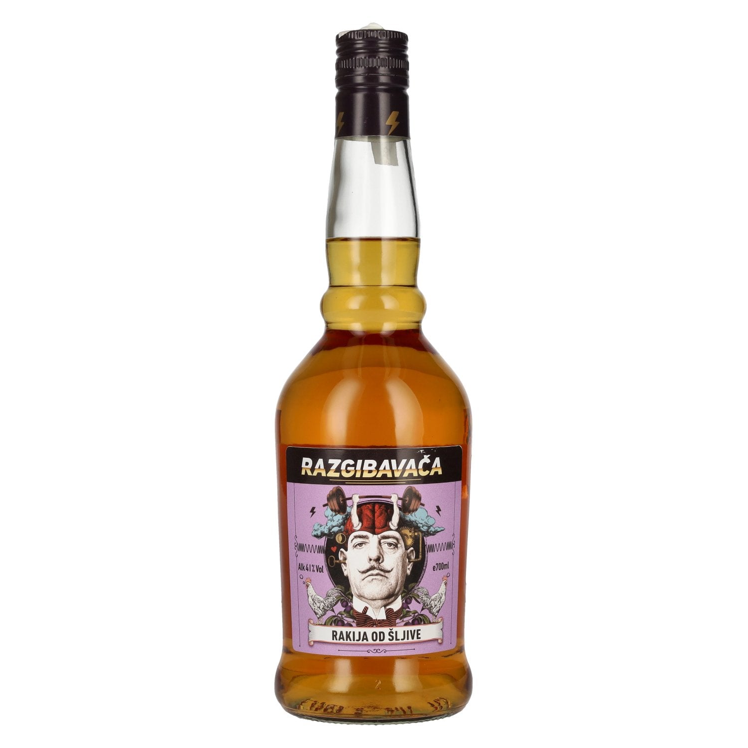 Razgibavača Rakija Od Šljive Pflaumenschnaps 41% Vol. 0,7l