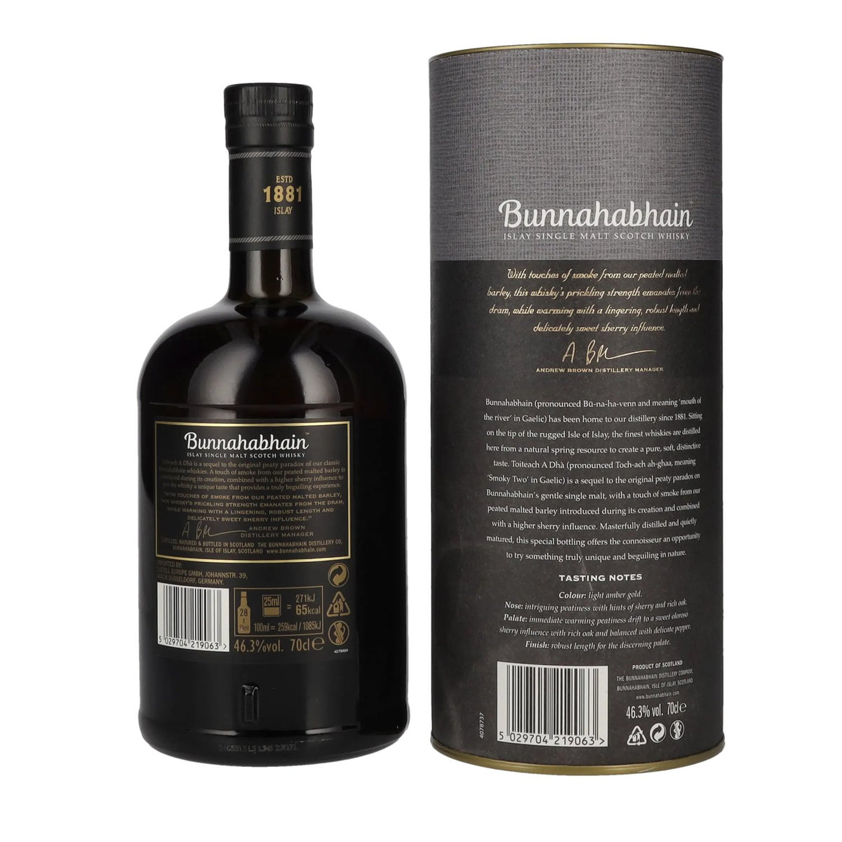 Bunnahabhain TOITEACH A DHÀ Islay Single Malt Scotch Whisky 46,3% Vol. 0,7l in gift box