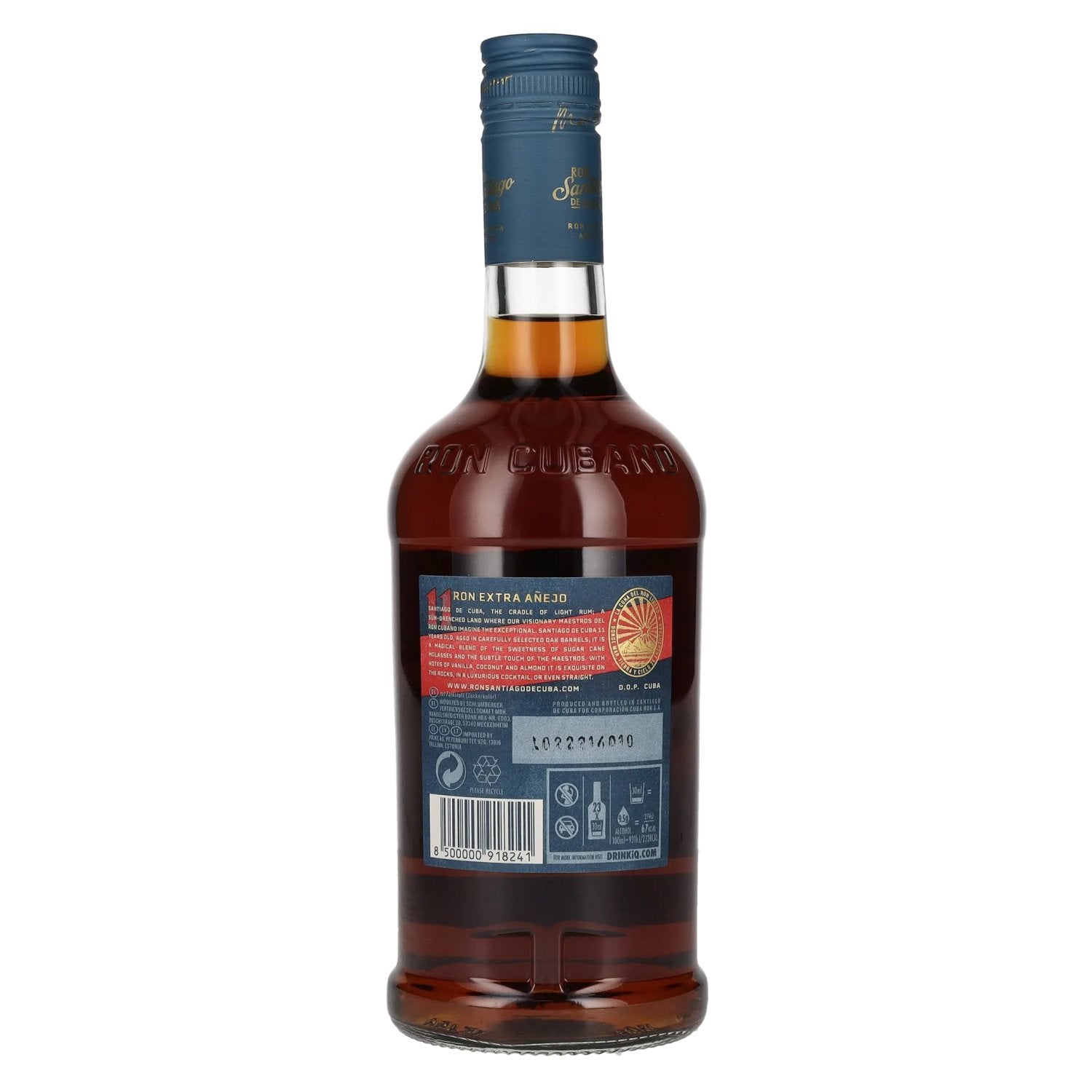 Ron Santiago de Cuba Ron Extra Añejo 11 Años D.O.P. Cuba 40% Vol. 0,7l