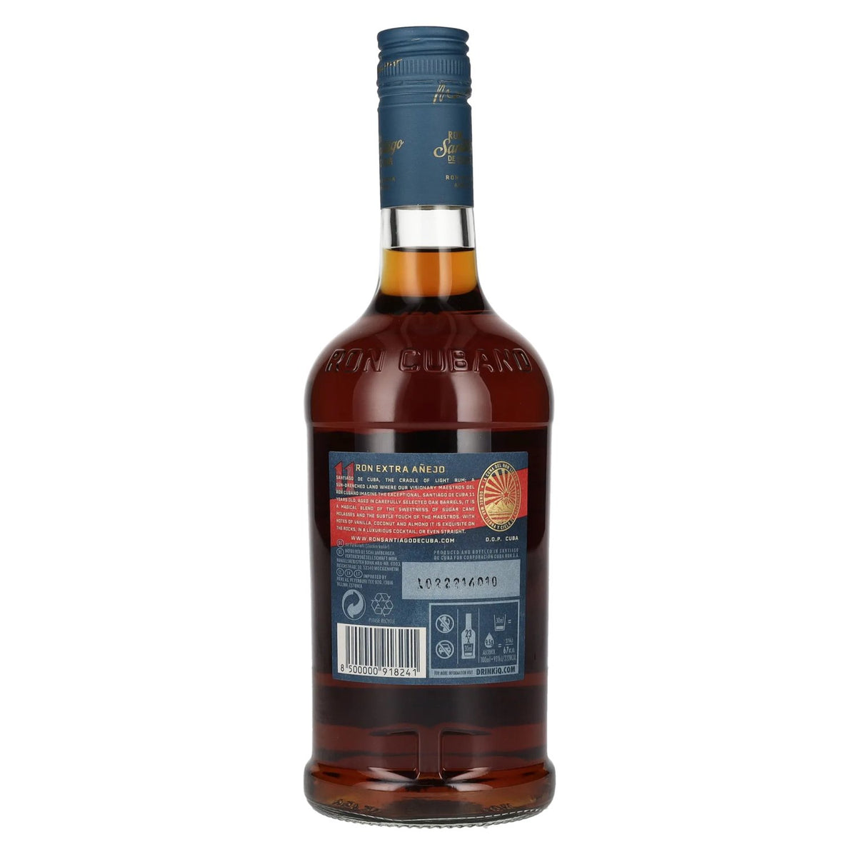 Ron Santiago de Cuba Ron Extra Añejo 11 Años D.O.P. Cuba 40% Vol. 0,7l