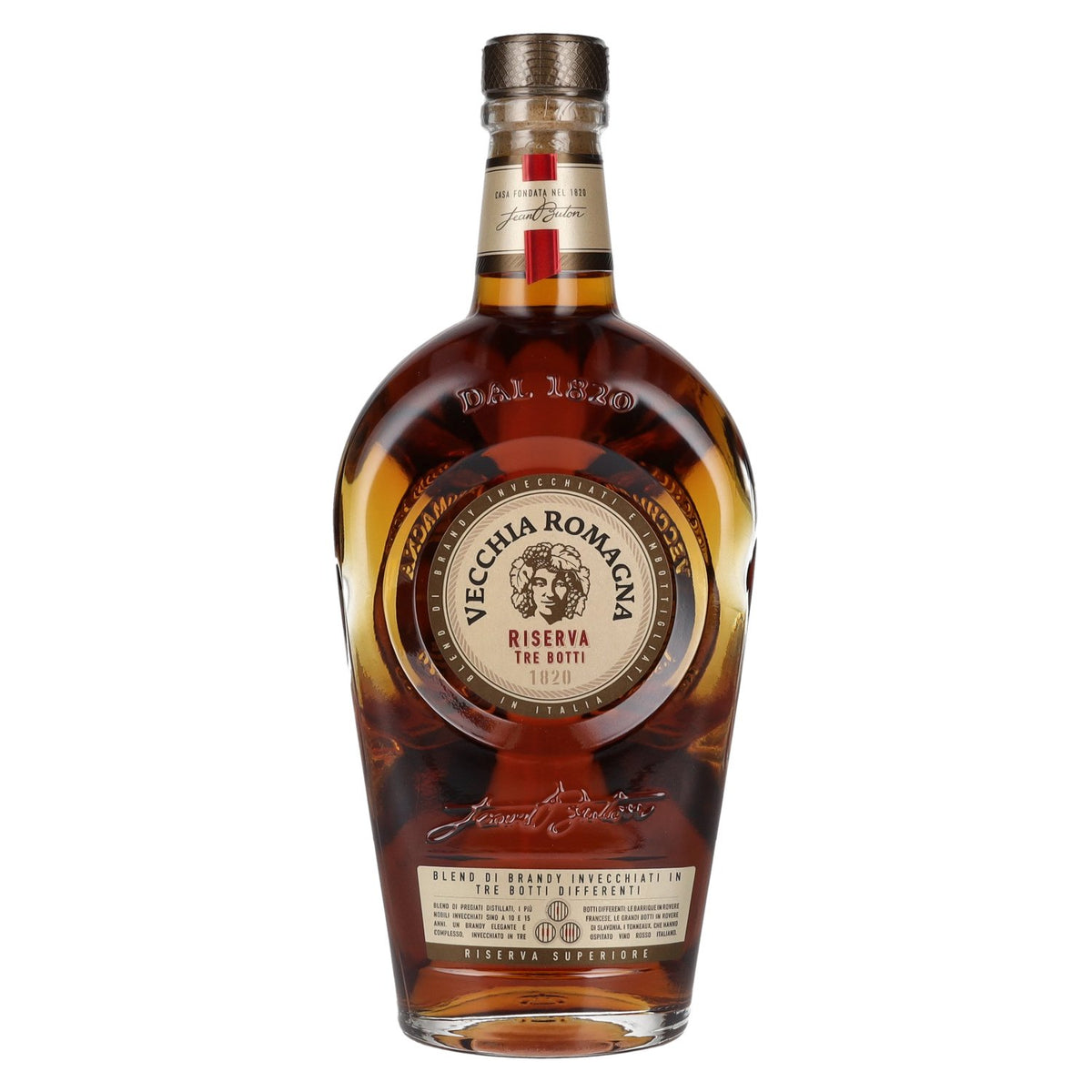 Vecchia Romagna Riserva Tre Botti 1820 Brandy 40,8% vol. 0,7l