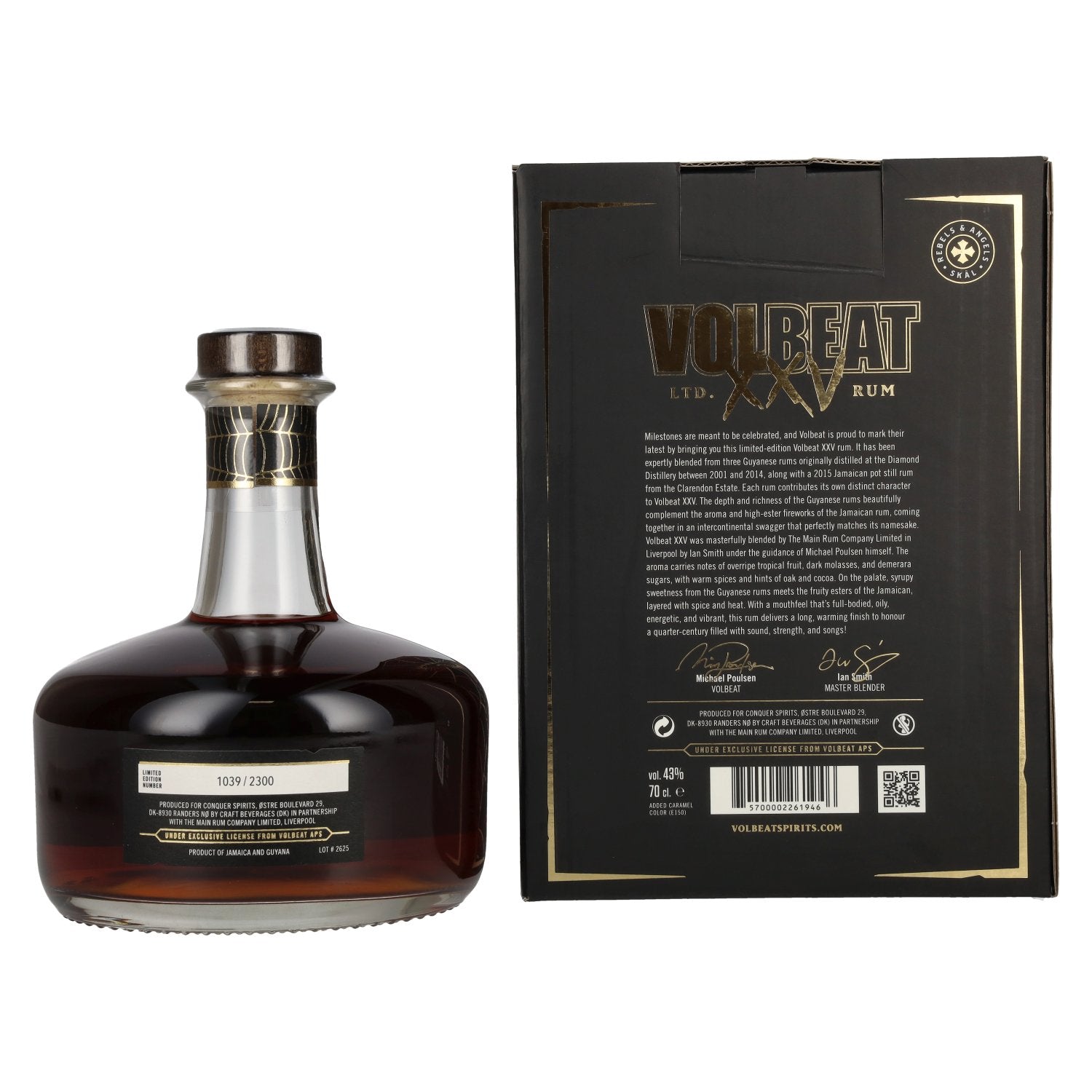Volbeat XXV Premium Artisan Blend Rum Limited Edition 43% Vol. 0,7l in Geschenkbox