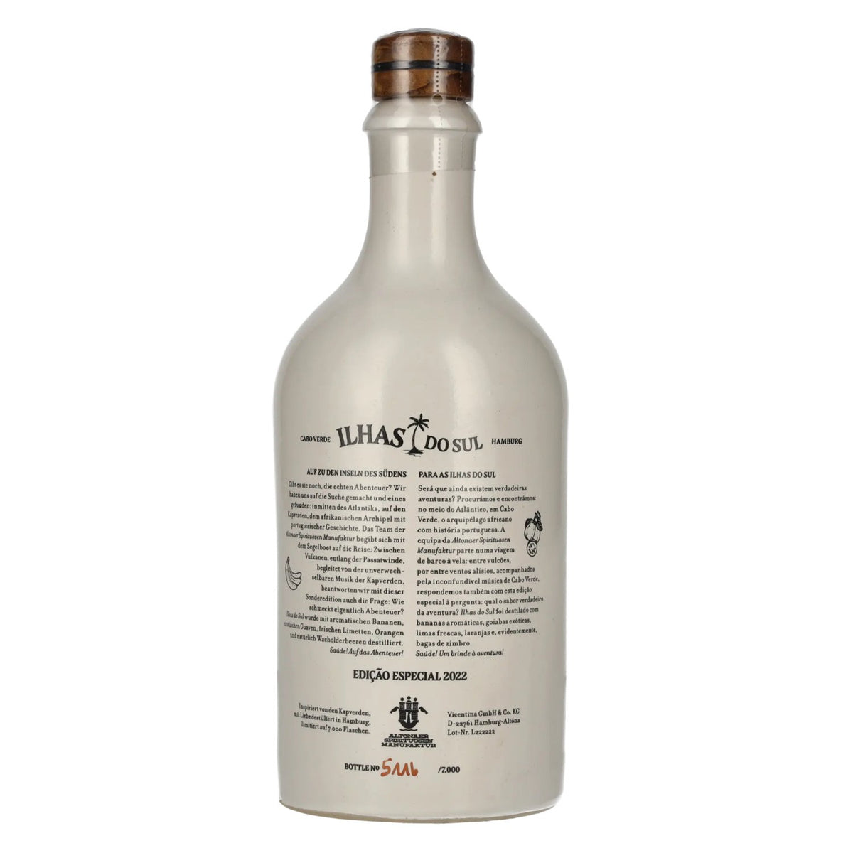 Gin Sul Ilhas Do Sul Dry Edição Especial 2022 45% Vol. 0,5l