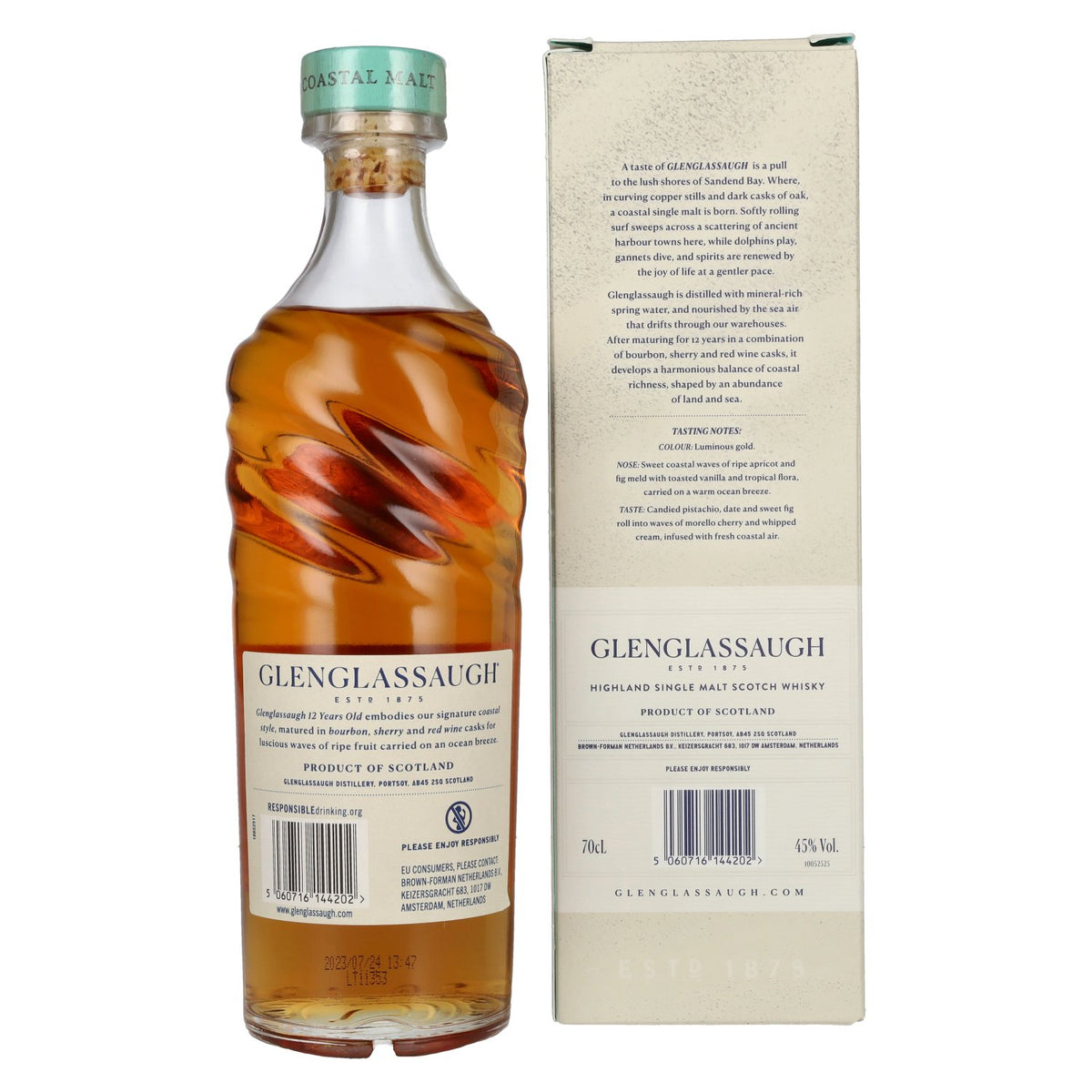 Glenglassaugh 12 Years Old Highland Single Malt Scotch Whisky 45% Vol. 0,7l in Geschenkbox