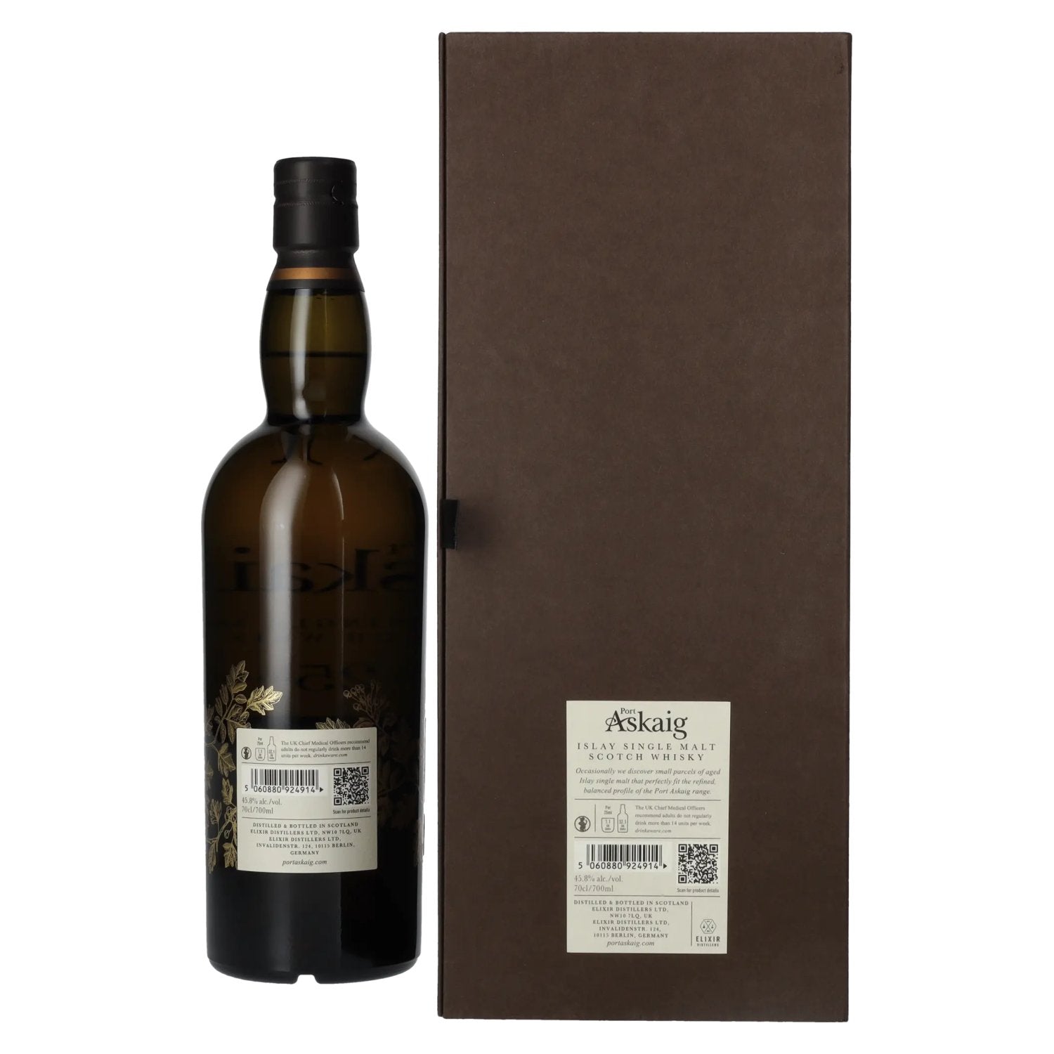Port Askaig Islay 25 Years Old Islay Single Malt Scotch Whisky 45,8% Vol. 0,7l in Geschenkbox