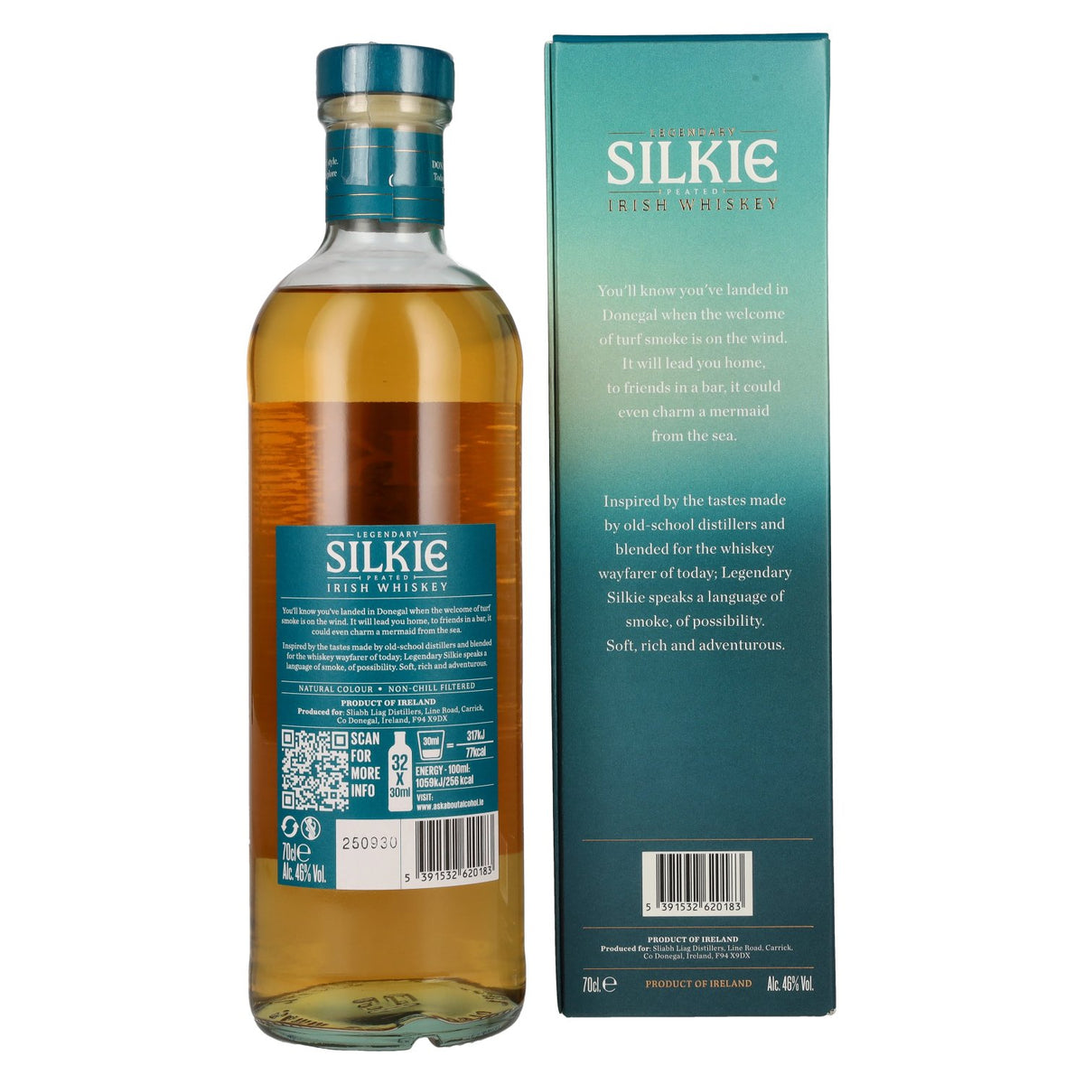 The Legendary SILKIE Peated Irish Whiskey 46% Vol. 0,7l in gift box
