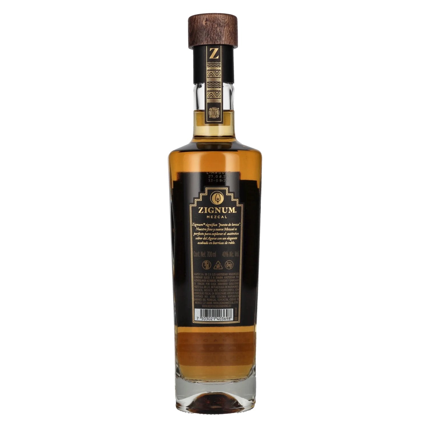 Zignum Mezcal Reposado 100% Agave 40% Vol. 0,7l