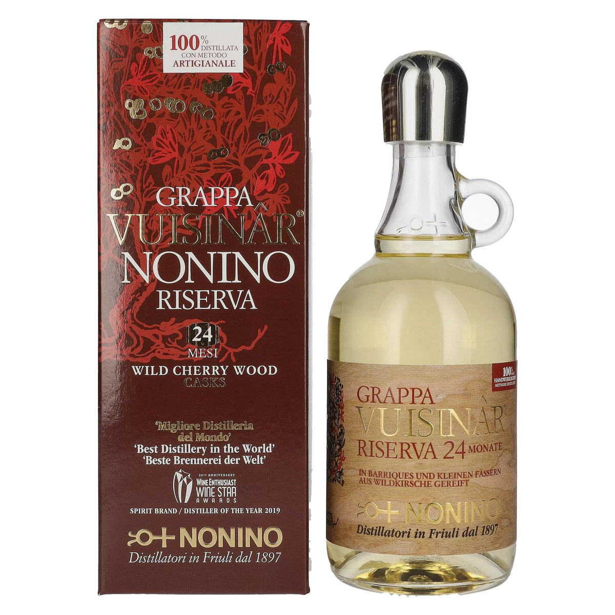 Nonino Grappa Vuisinâr Riserva 24 Mesi 41% Vol. 0,7l in gift box