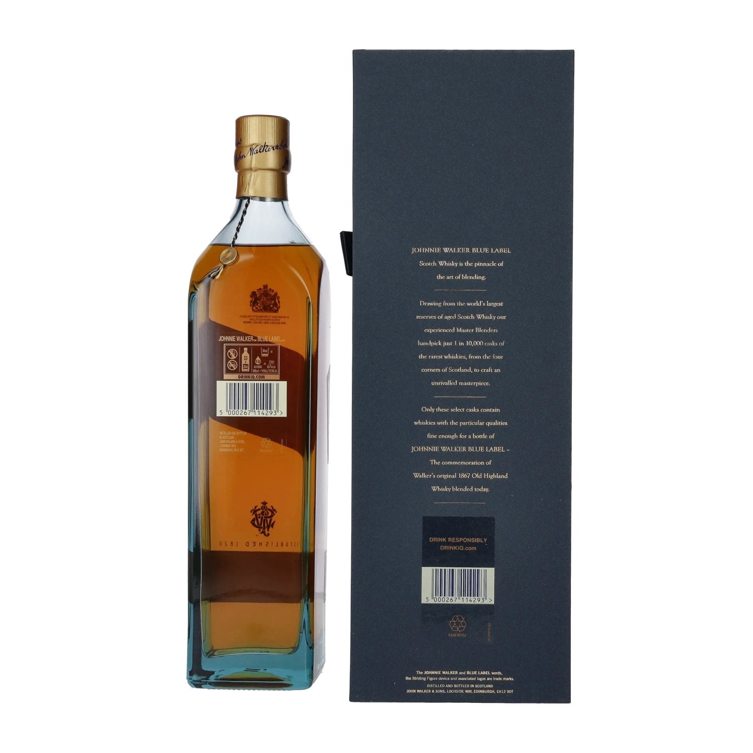 Johnnie Walker Blue Label Blended Scotch Whisky 40% Vol. 1l in Geschenkbox