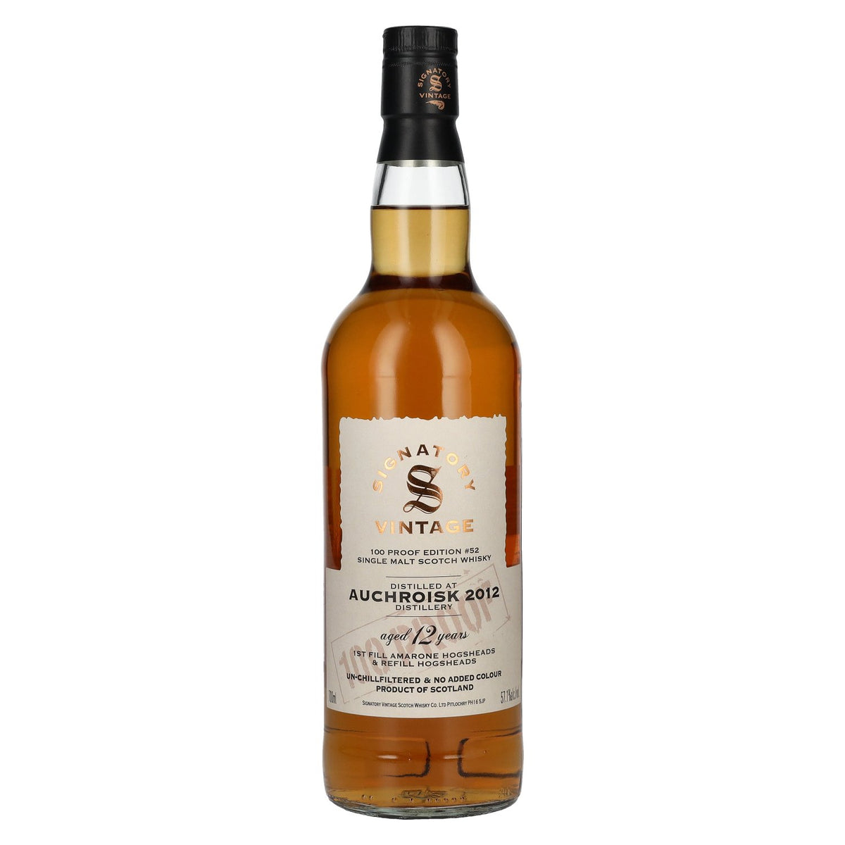 Signatory Vintage 100 Proof Edition Auchroisk 12 Years Old Single Malt #52 2012 57.1% vol. 0.7 l