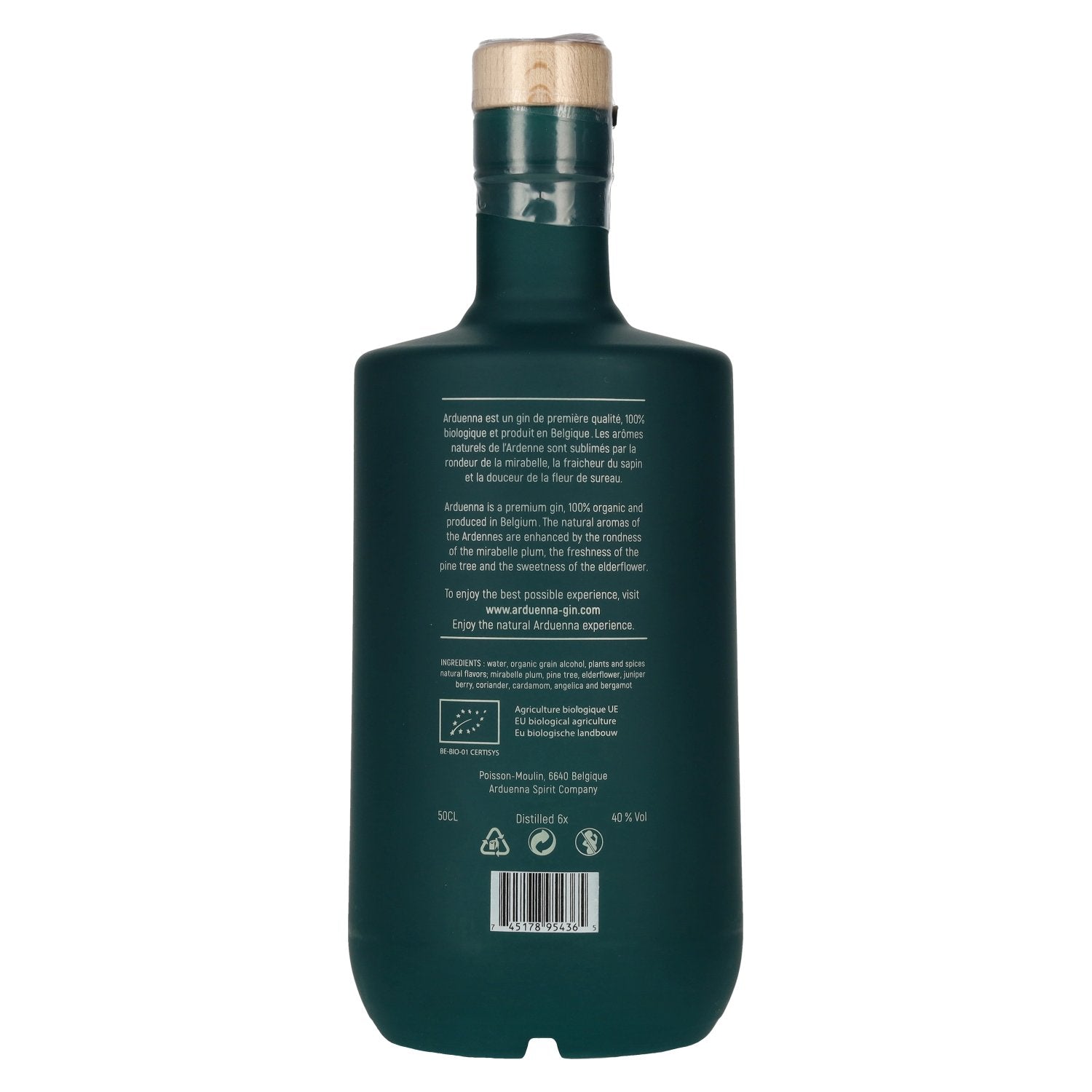 Arduenna Organic Gin 40% vol. 0,5l