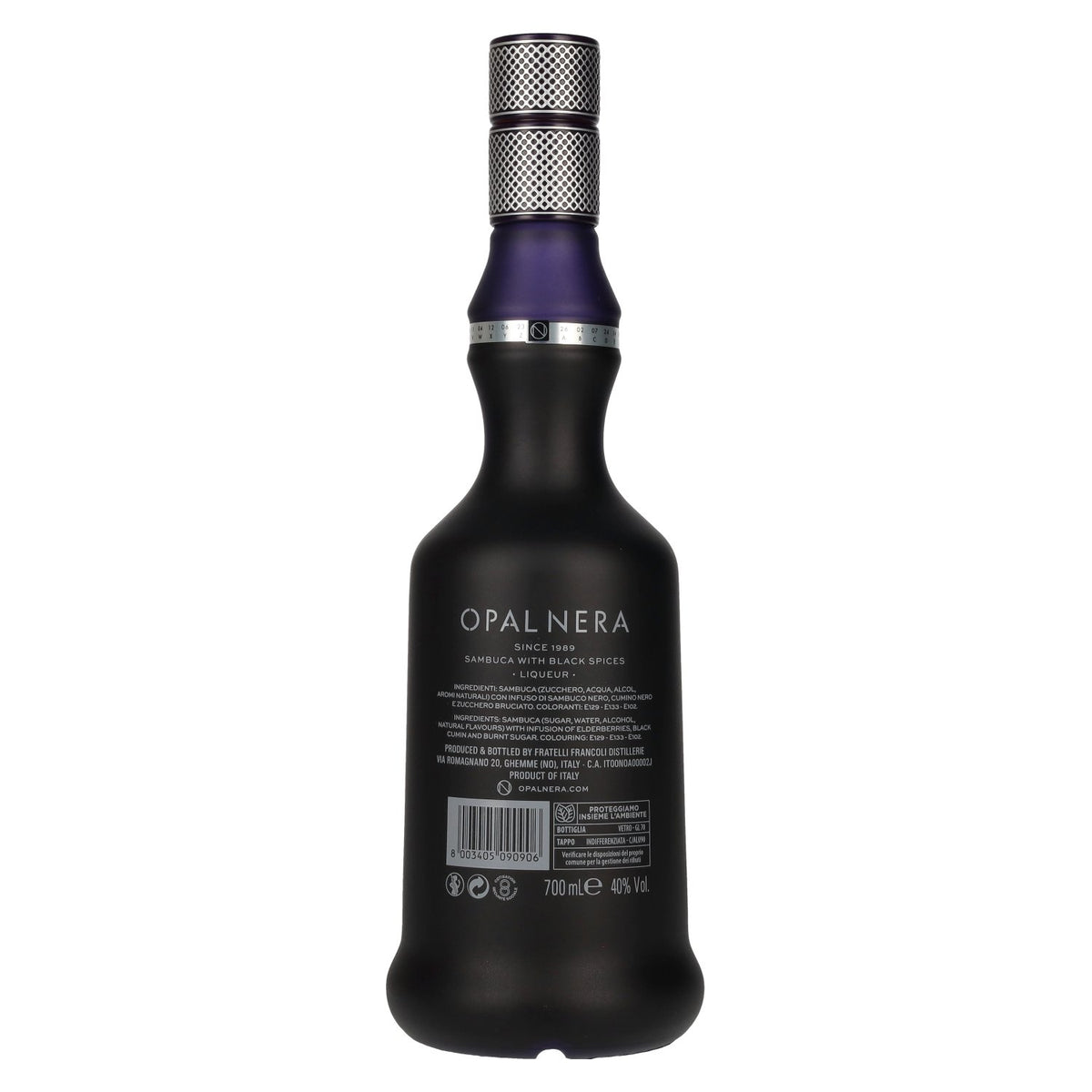 Opal Nera Sambuca with Black Spices Liqueur 40% Vol. 0,7l