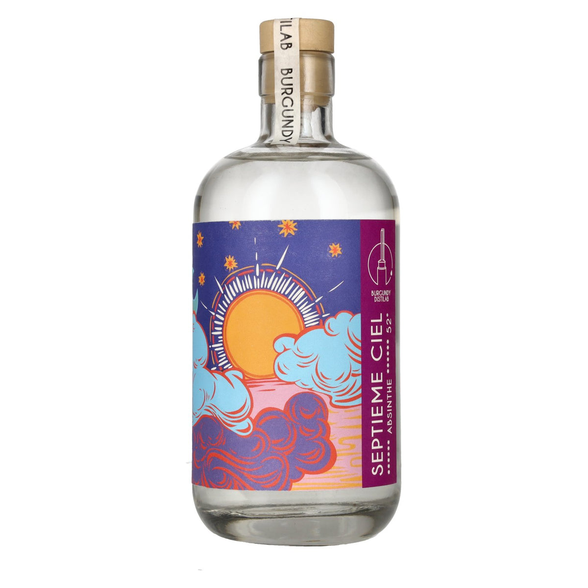 Burgundy Distilab Absinthe Septième Ciel 52% Vol. 0,5l