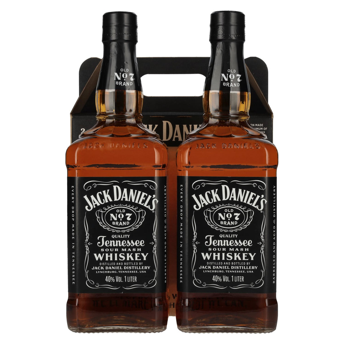 Jack Daniel's Tennesse Whiskey TWINPACK 40% Vol. 2x1l in Geschenkbox