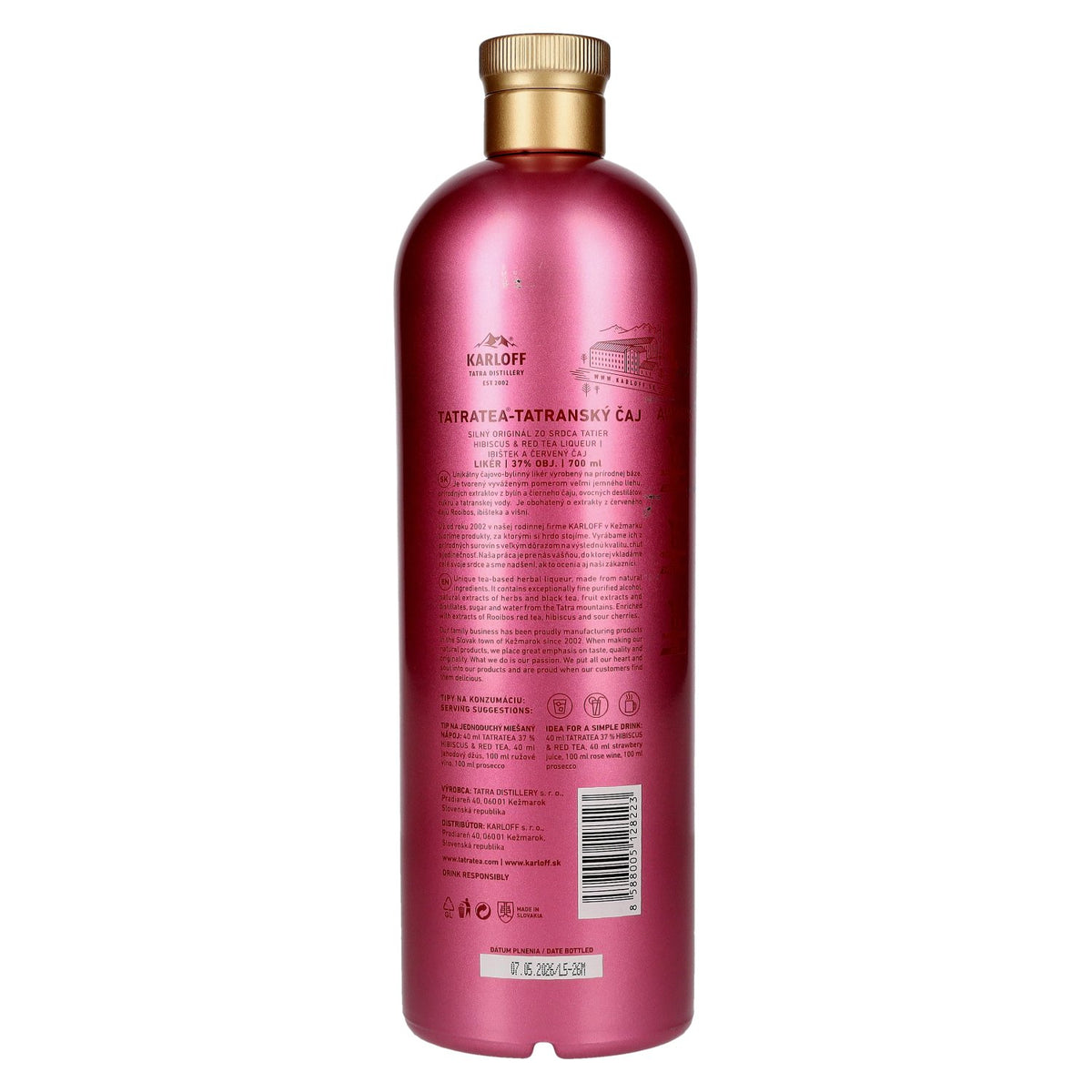 Tatratea Hibiscus &amp; Red Tea Liqueur 37% ABV 0.7l