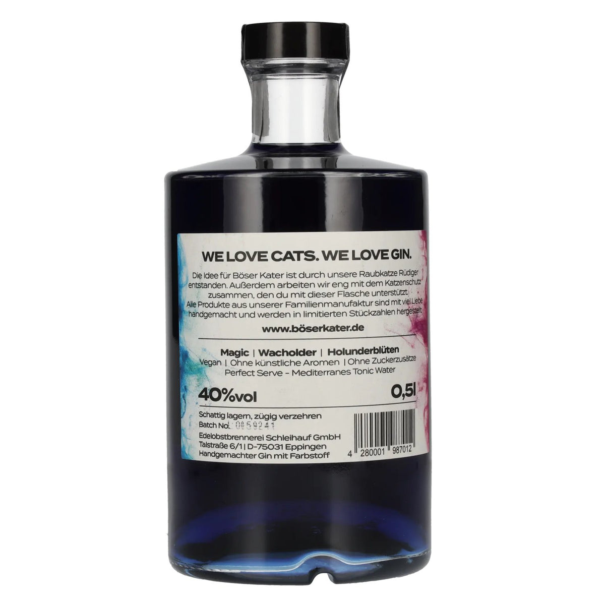 BÖSER KATER Handcrafted Two Faced Gin 40% Vol. 0,5l