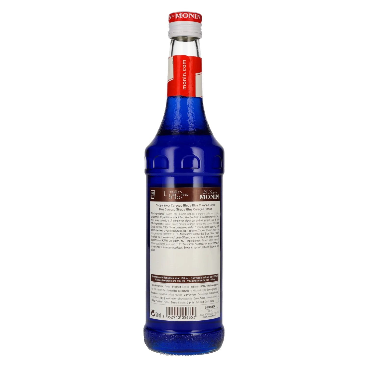 Le Sirop de Monin CURACAO BLAU 0,7l