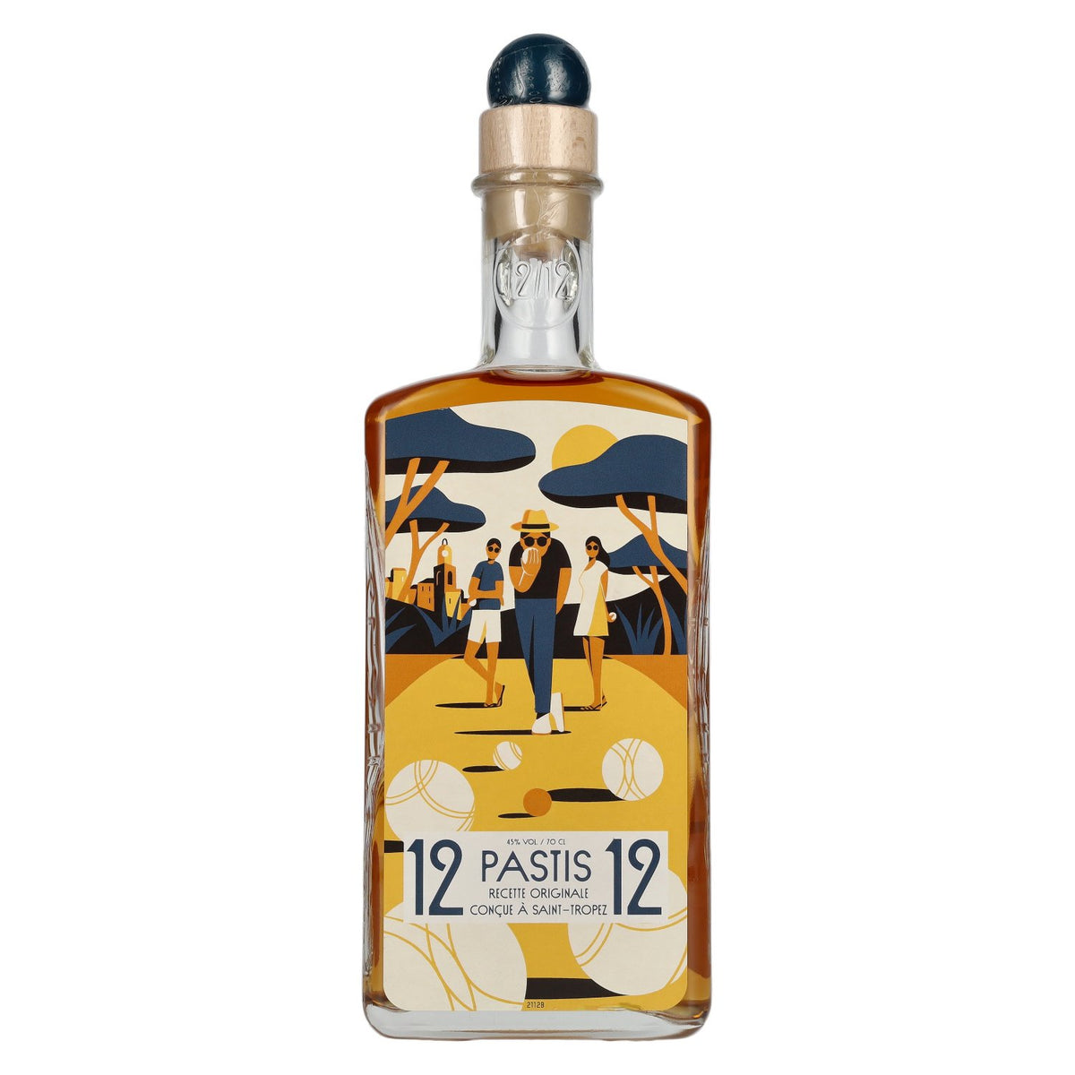 Pastis 12/12 Recette originale conçue à Saint-Tropez 45 % vol. 0,7 l