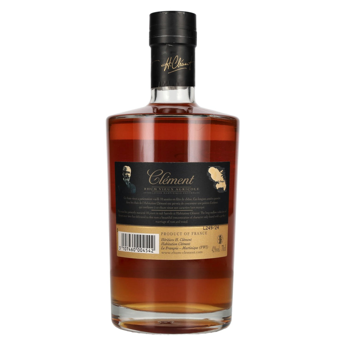 Clément Rhum Vieux Agricole 10 Ans 42% Vol. 0,7l