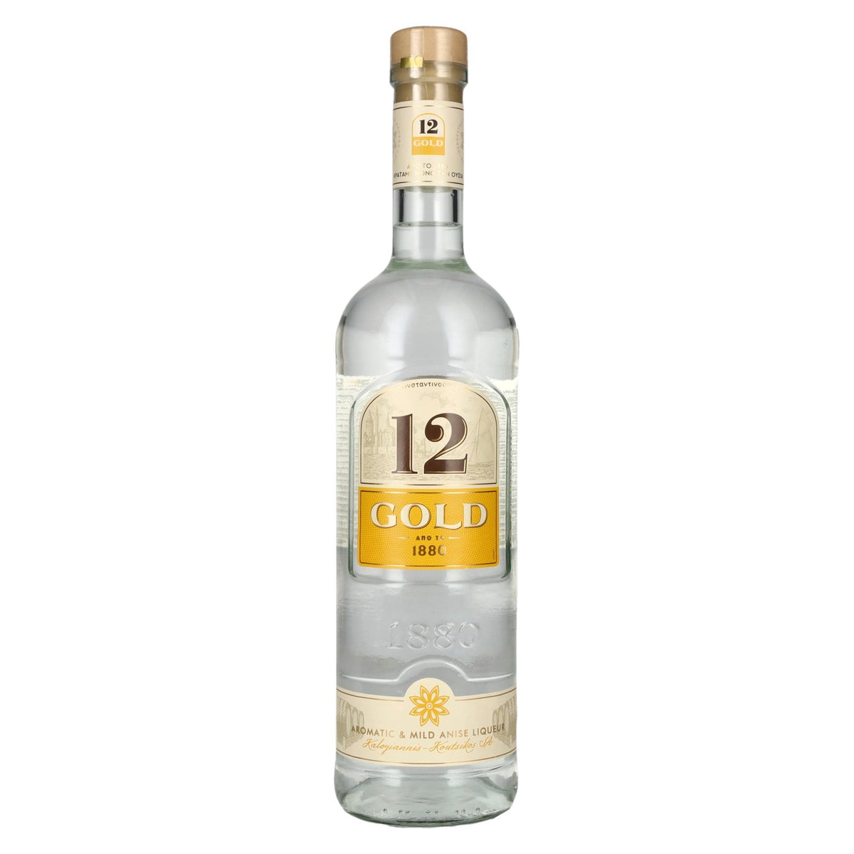 12 GOLD Aniseed liqueur by Ouzo 12 36% Vol. 0,7l
