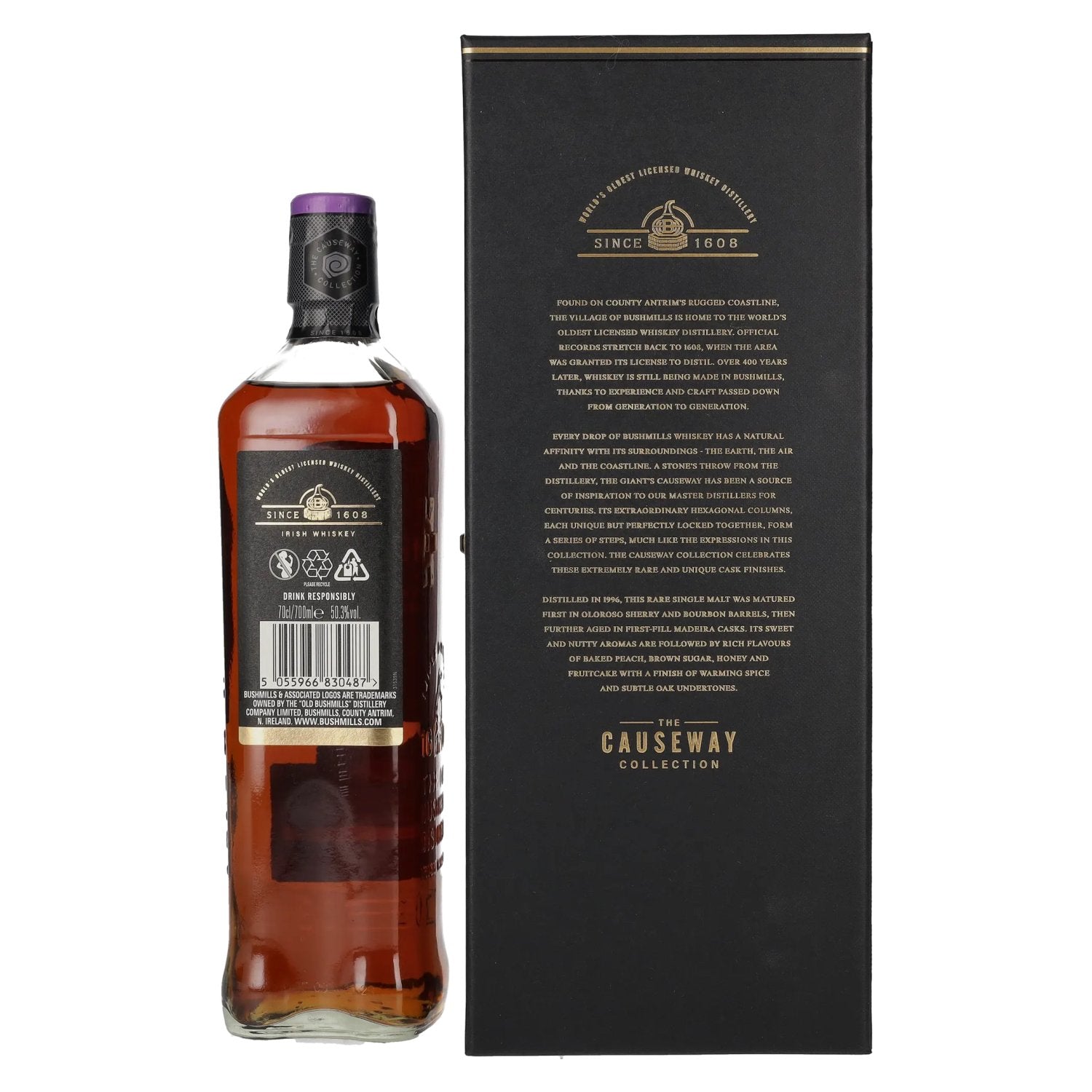 Bushmills THE CAUSEWAY COLLECTION Single Malt Madeira Casks 1996 50,3% Vol. 0,7l in gift box