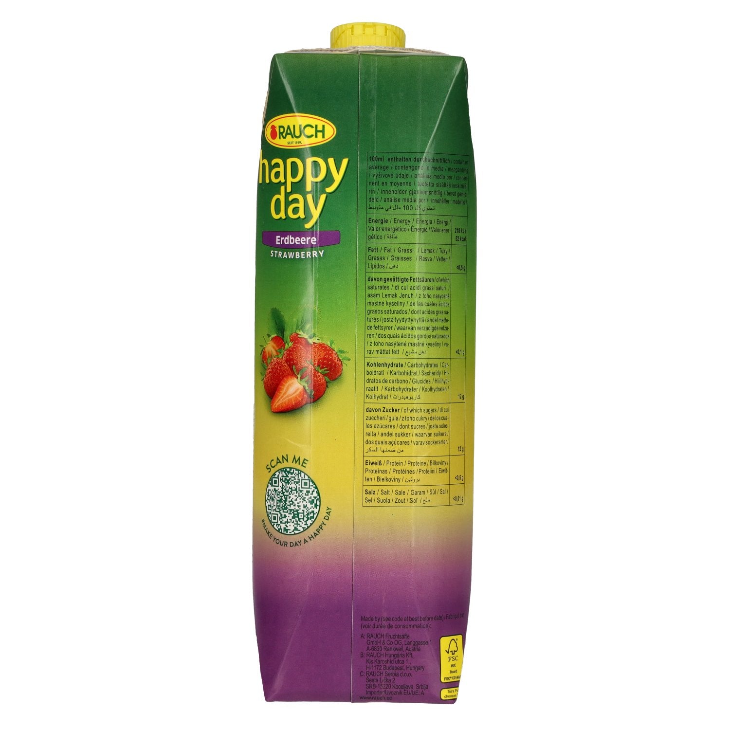 Happy Day Strawberry 1l