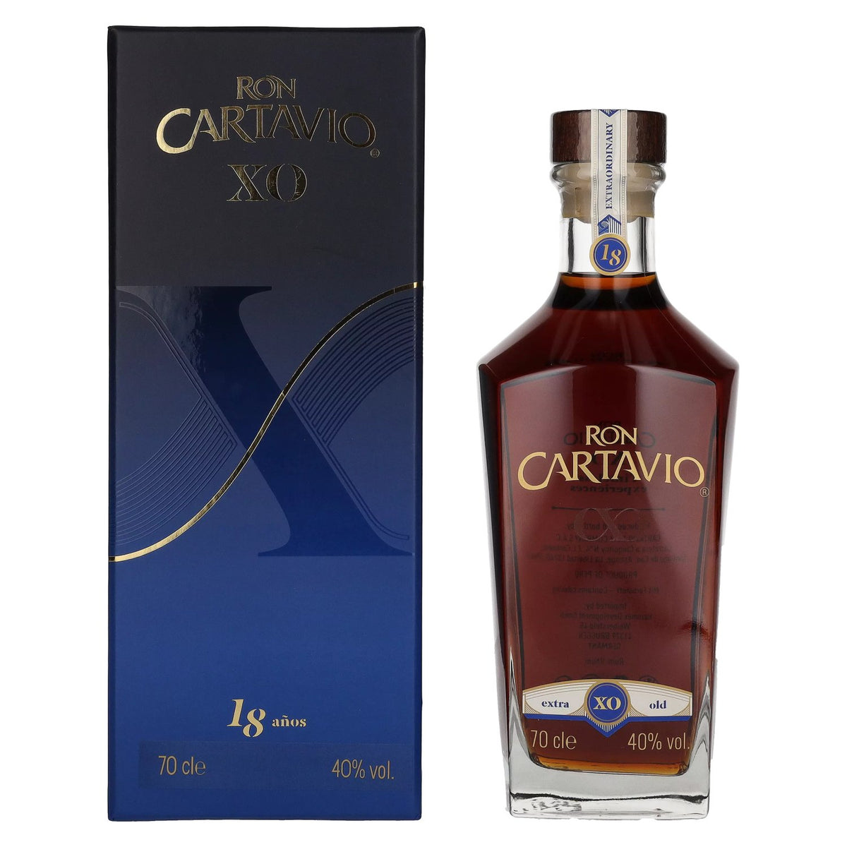 Ron Cartavio XO 18 Años Solera 40% Vol. 0,7l in gift box