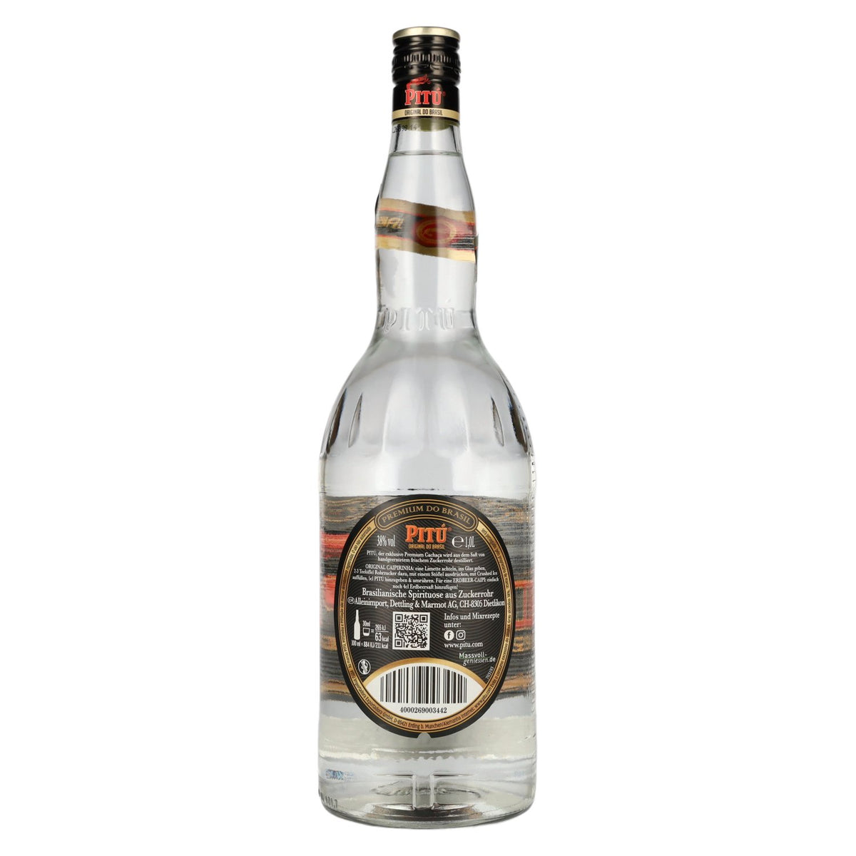 Pitú Premium Cachaça Original do Brasil 38% Vol. 1l