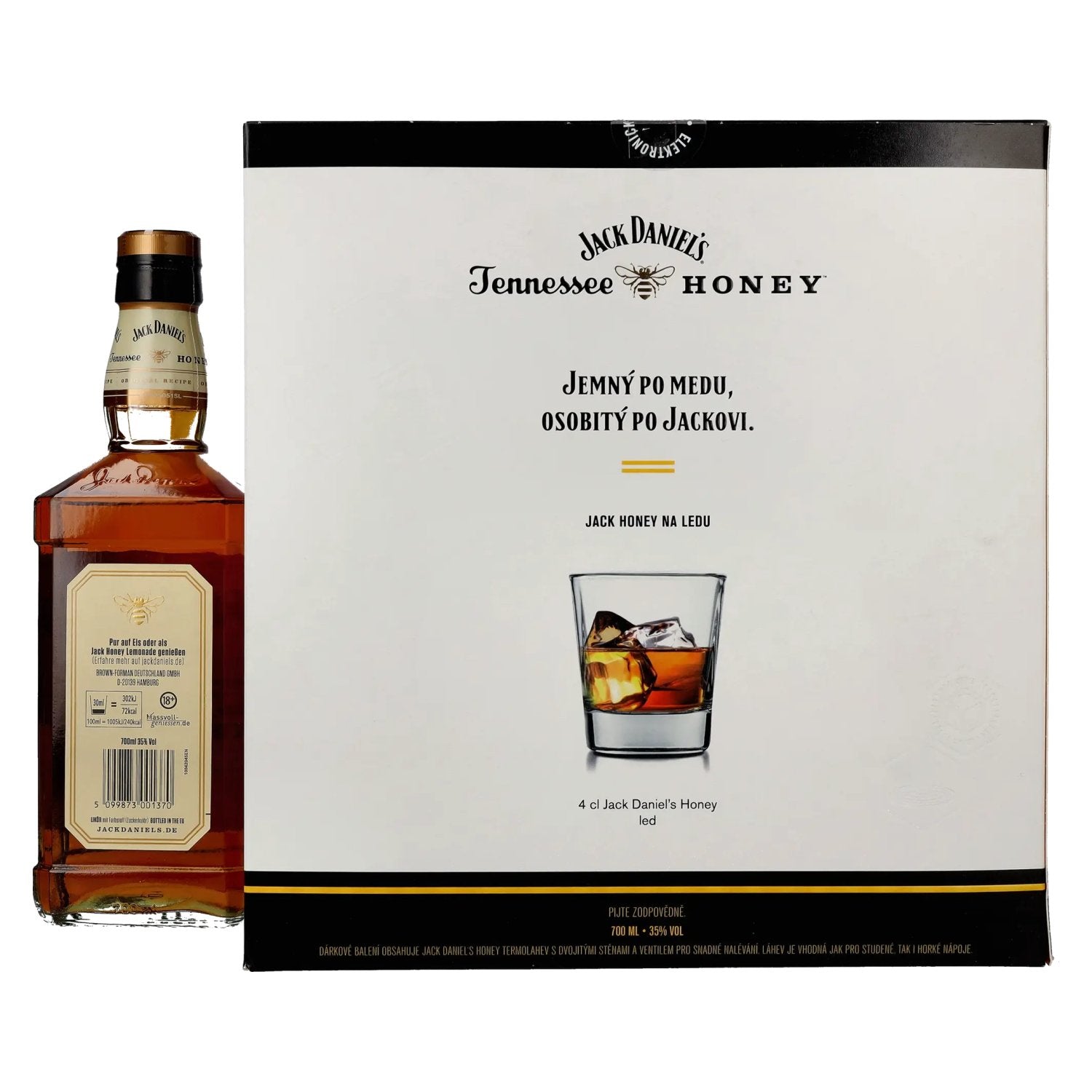 Jack Daniel's Tennessee HONEY 35% vol. 0,7l en boîte cadeau avec thermos