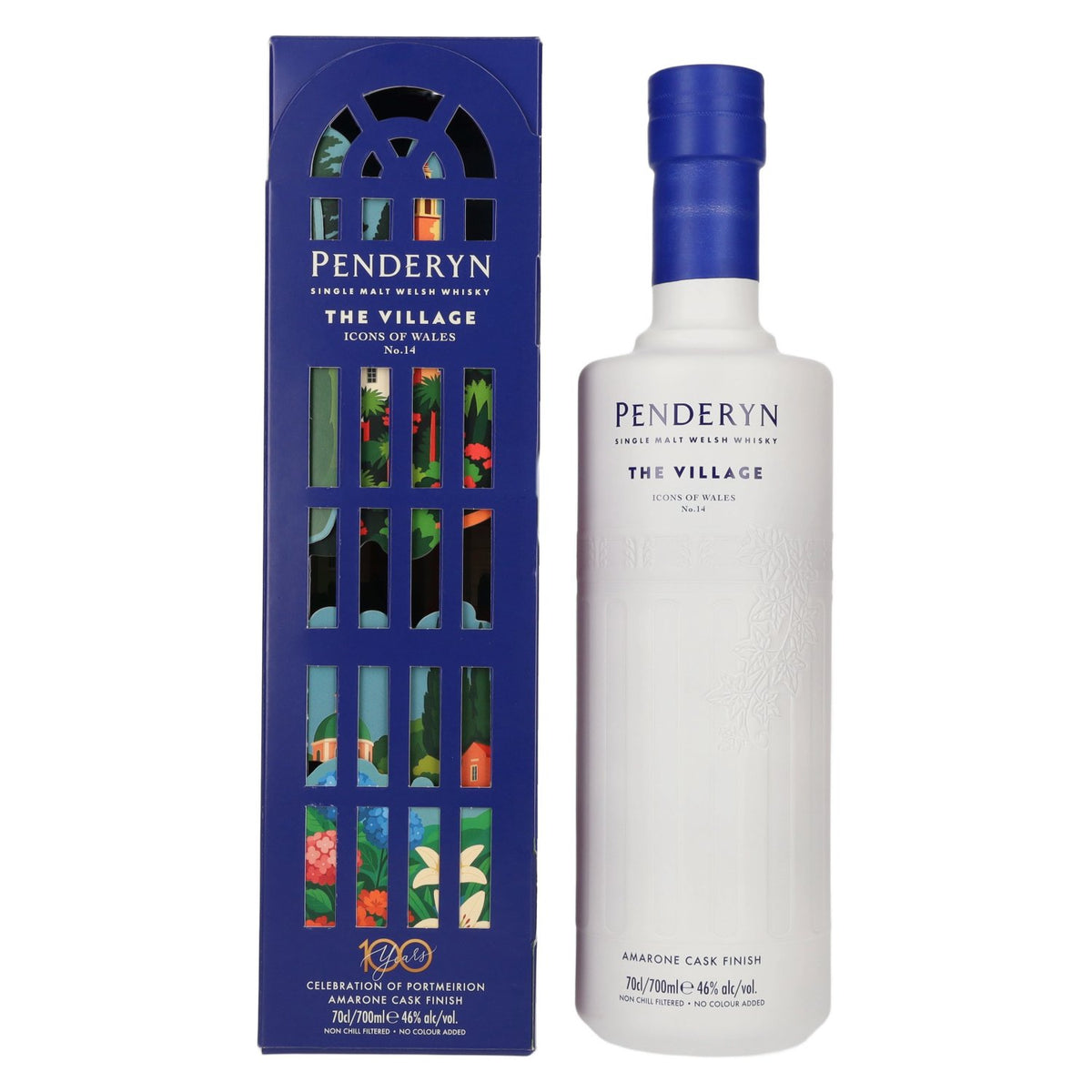 Penderyn THE VILLAGE Welsh Whiskey Icons of Wales n° 14 46 % vol. 0,7 l dans un coffret cadeau
