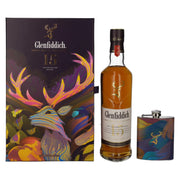 Glenfiddich 15 OUR SOLERA Single Malt Scotch Whisky 40% Vol. 0,7l in Geschenkbox mit Flachmann