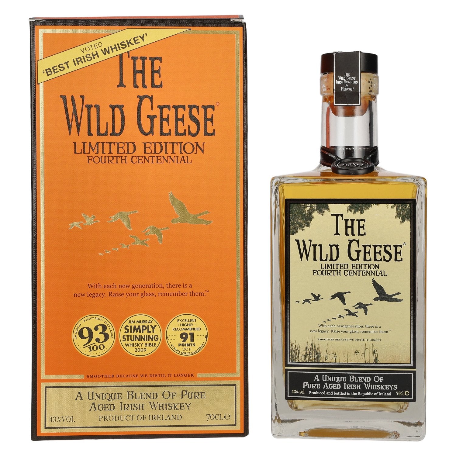 The Wild Geese 4th Centenary Limited Edition 43% vol. 0.7l in a gift box